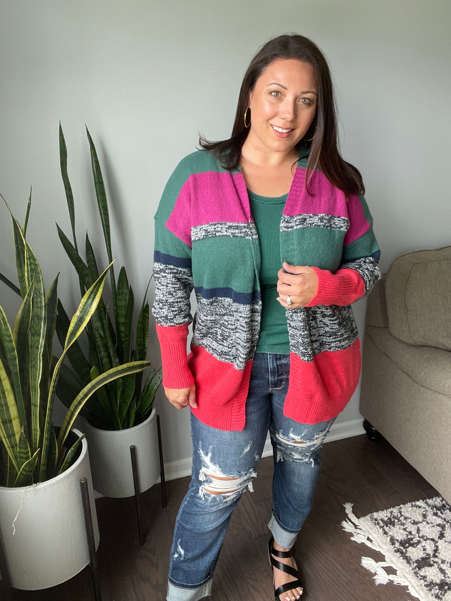 Keep it Cozy Striped Cardigan