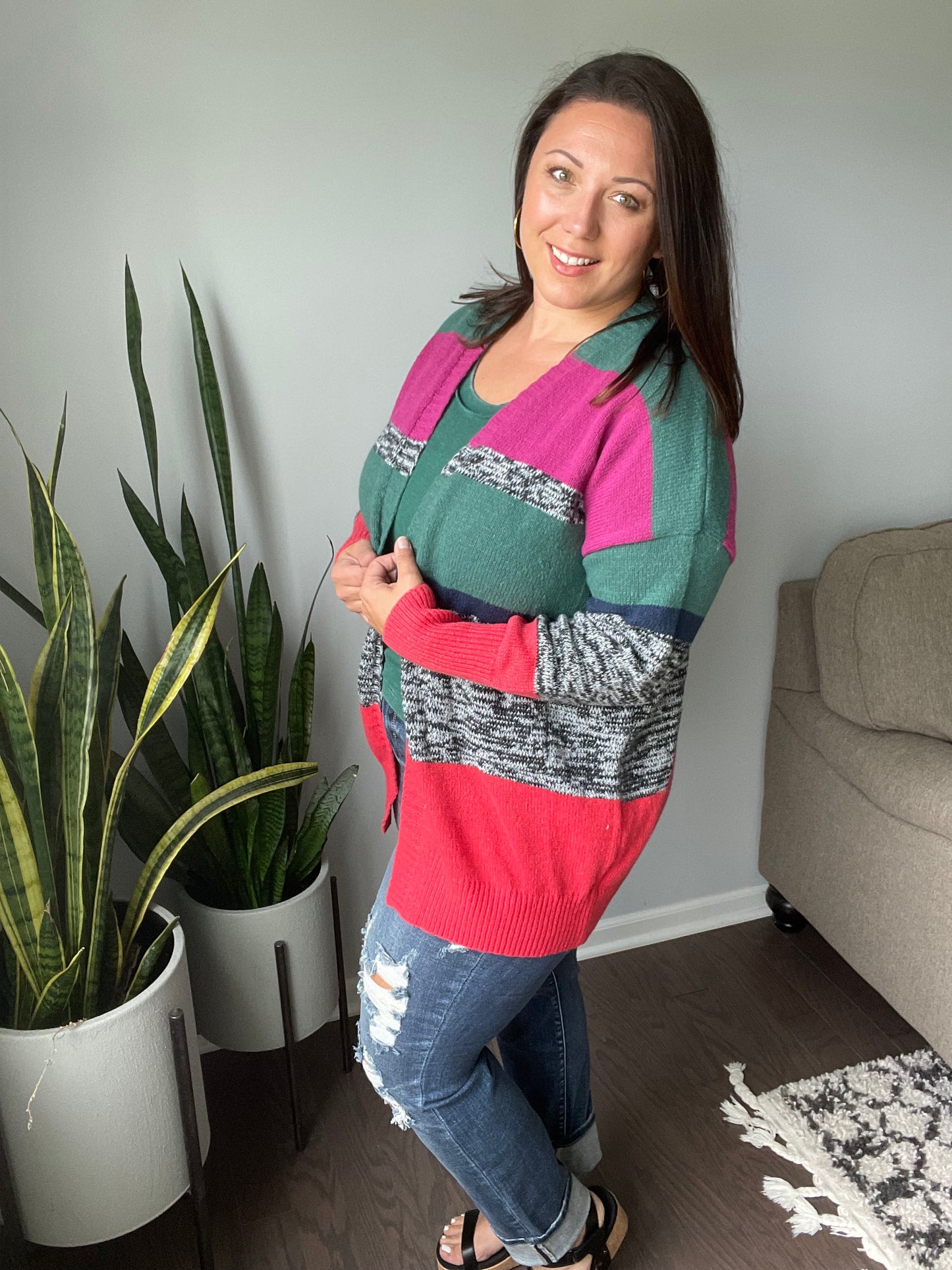 Keep it Cozy Striped Cardigan