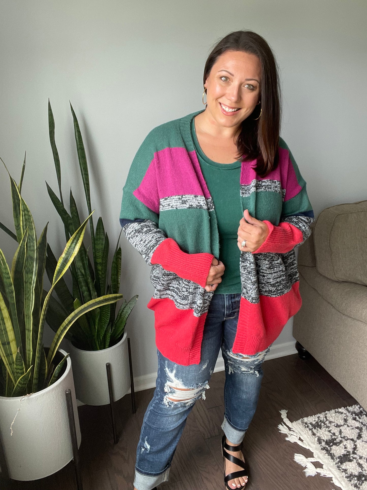 Keep it Cozy Striped Cardigan