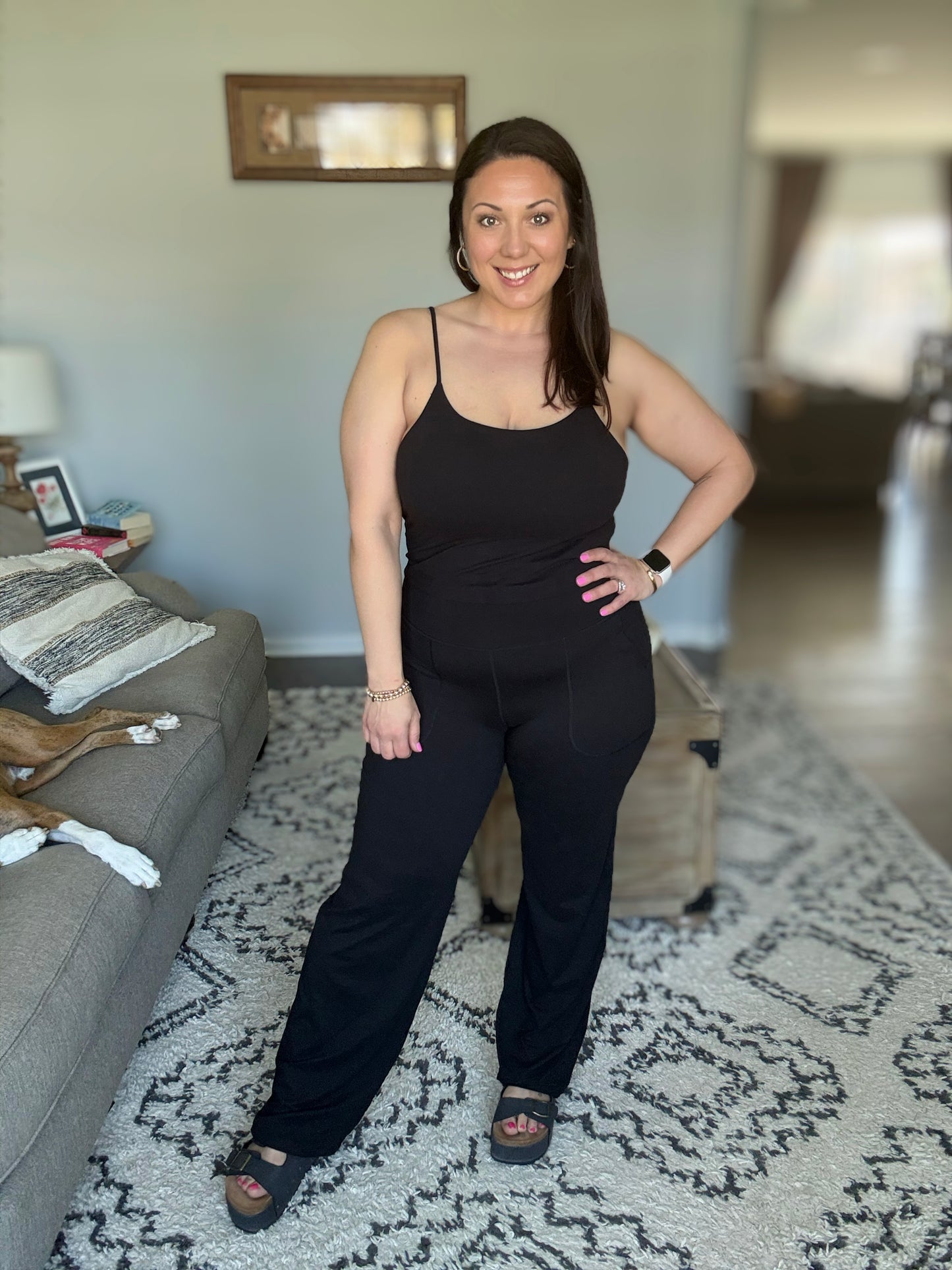 Leg Day Legends Straight Leg Bottoms in Black