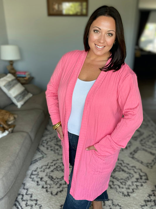 Modern Idealist Open Front Cardigan