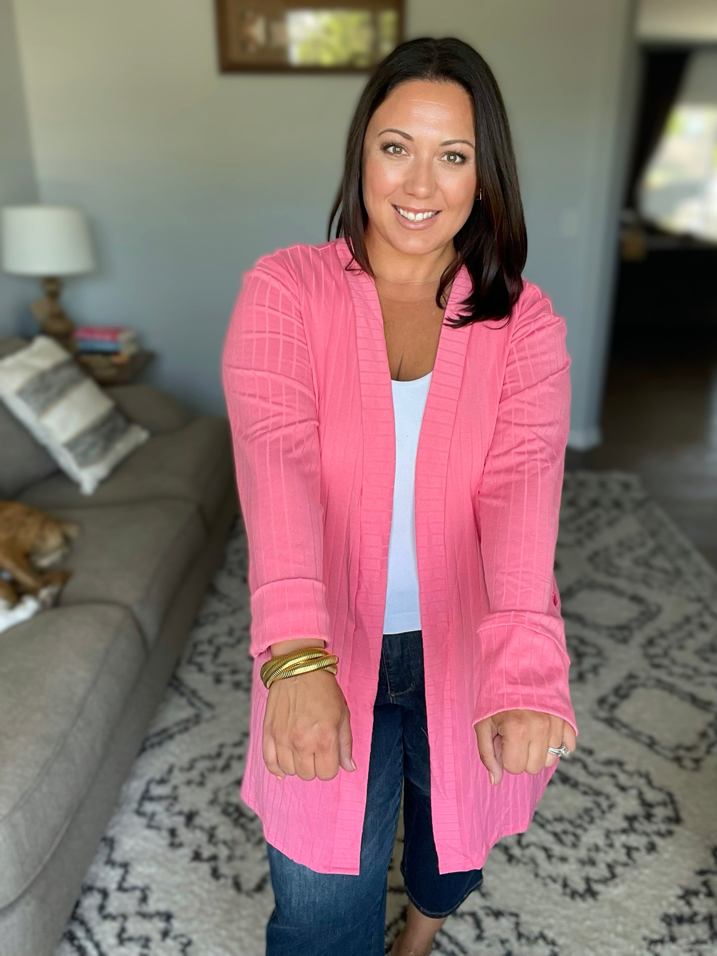 Modern Idealist Open Front Cardigan