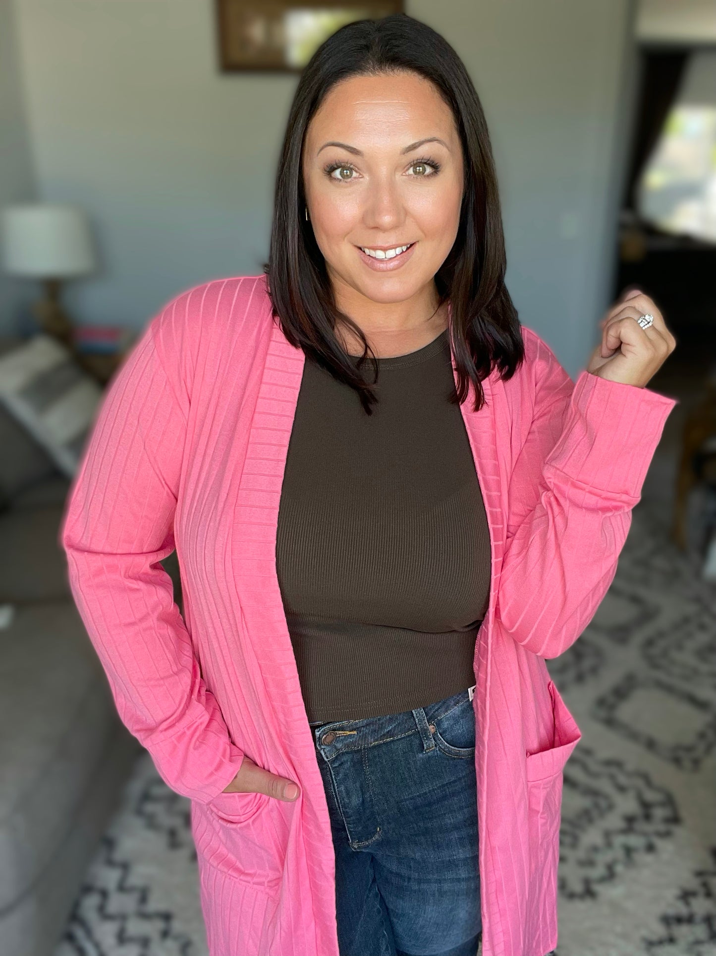 Modern Idealist Open Front Cardigan