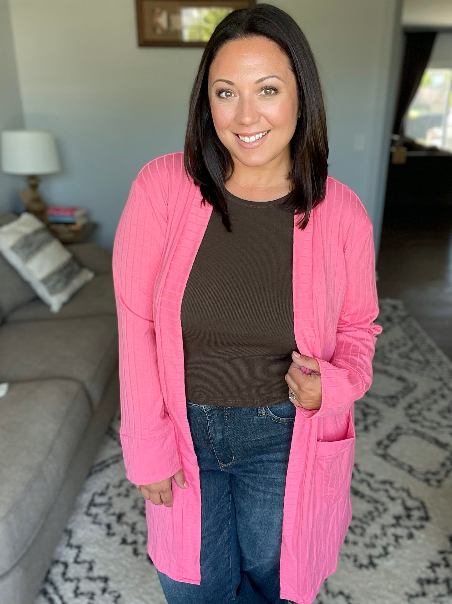 Modern Idealist Open Front Cardigan