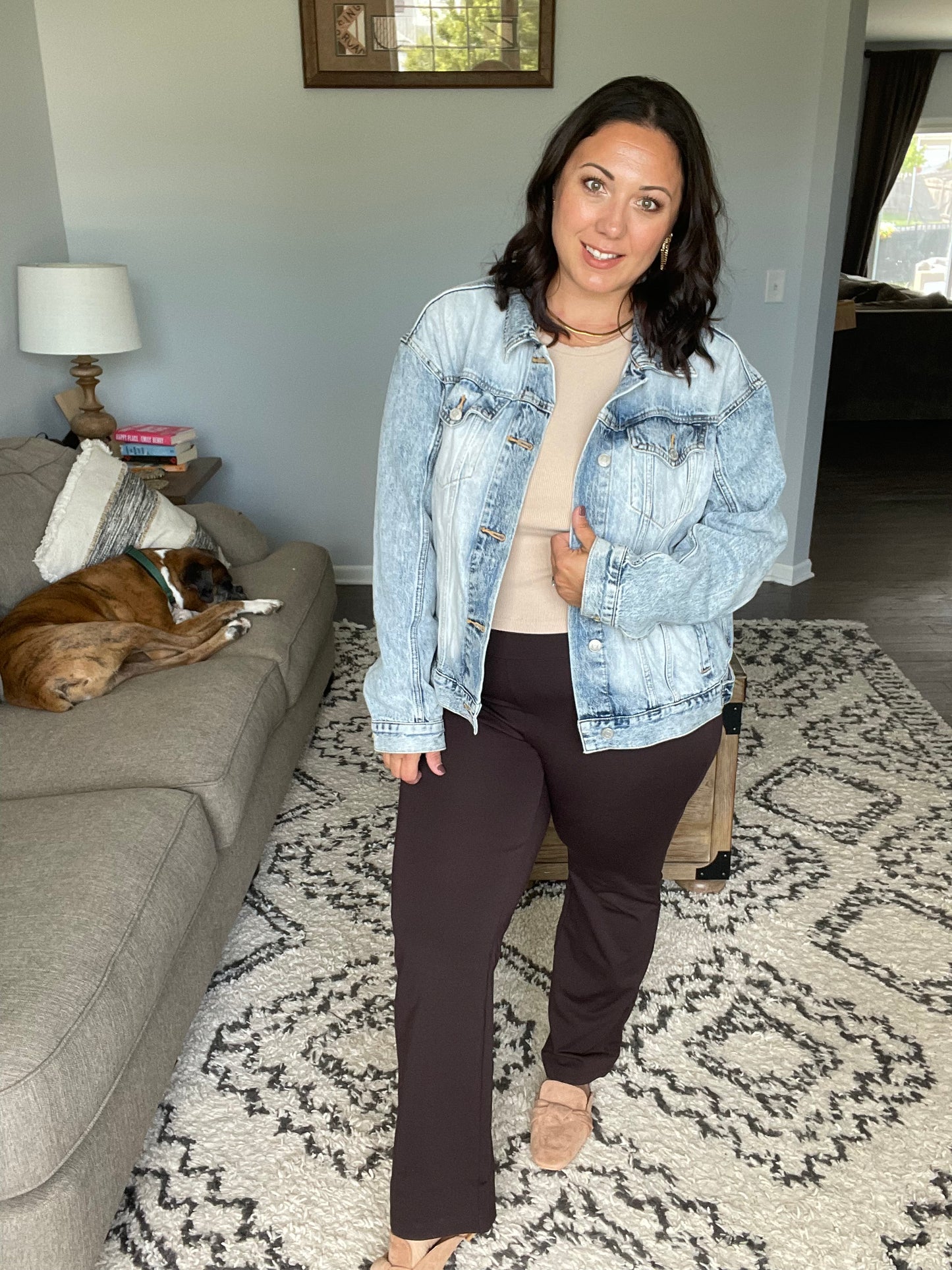 Magic Straight Pants in Chocolate