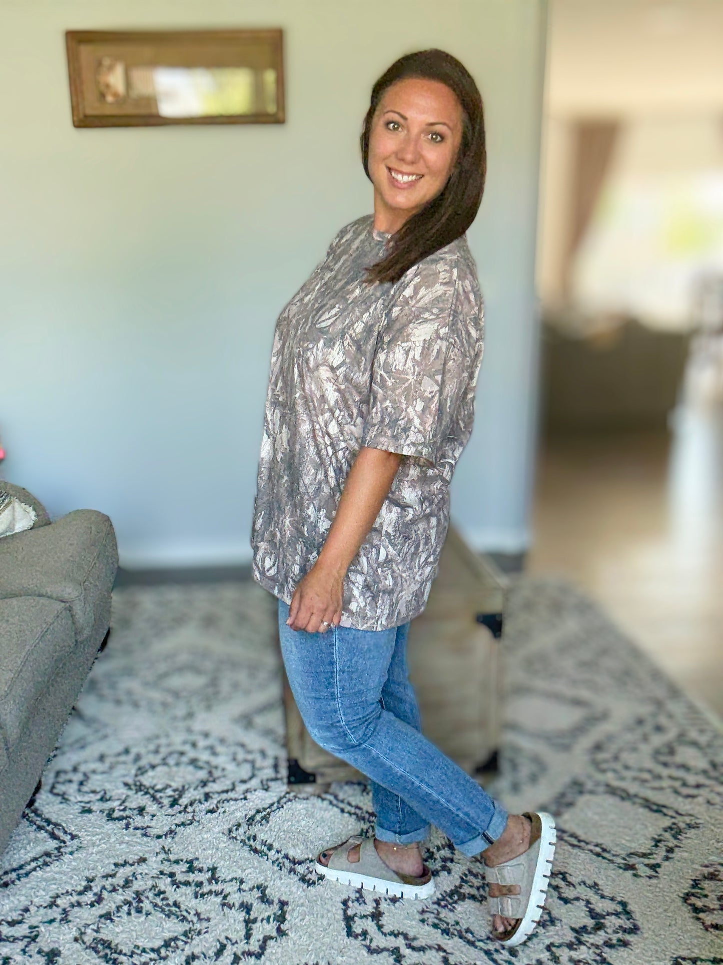 Mallory Mid Rise Bleach Wash Boyfriend Jeans
