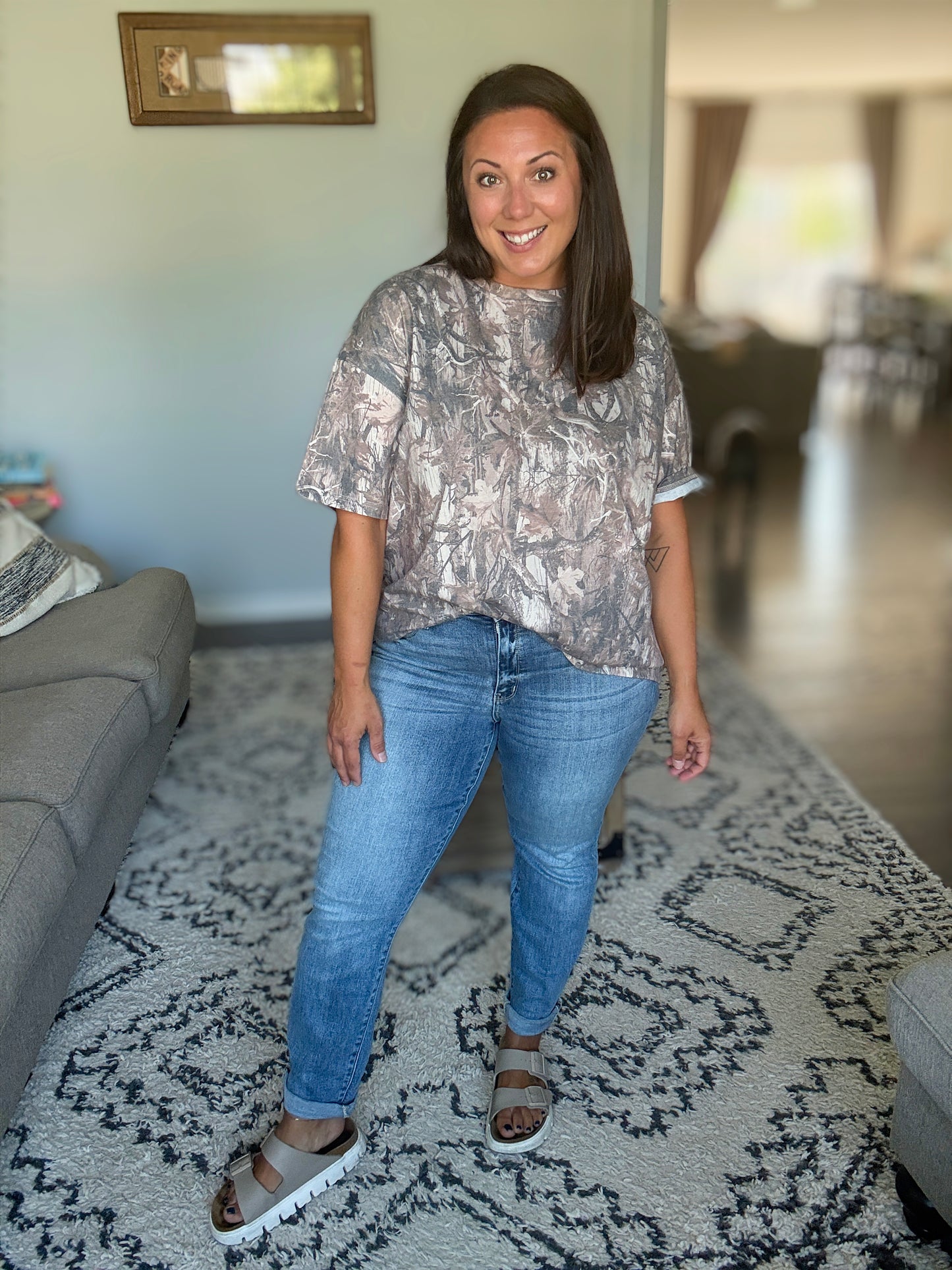 Mallory Mid Rise Bleach Wash Boyfriend Jeans