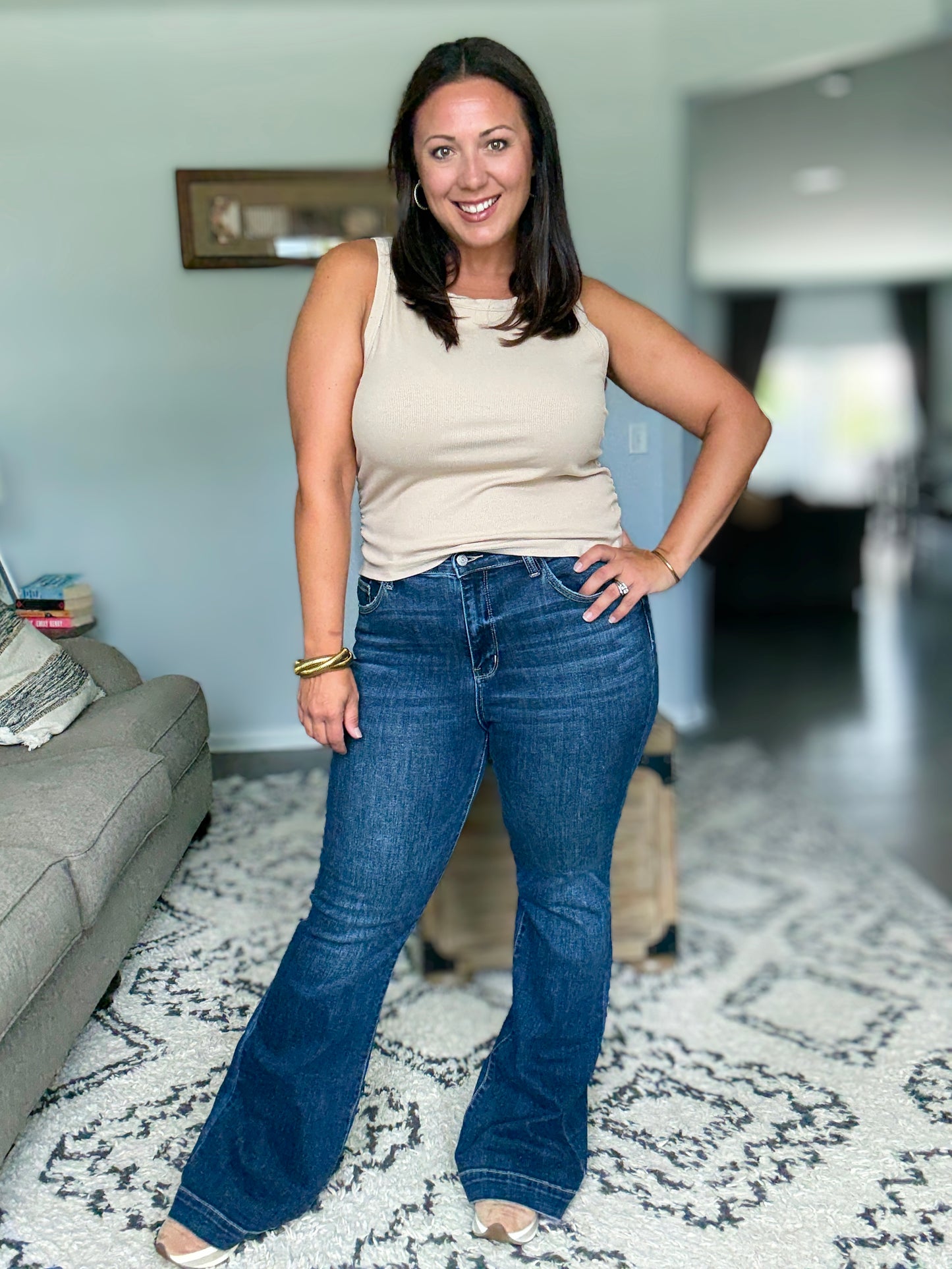 Bonnie High Waist Trouser Flare