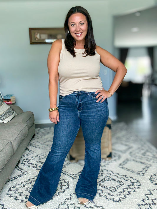 Bonnie High Waist Trouser Flare