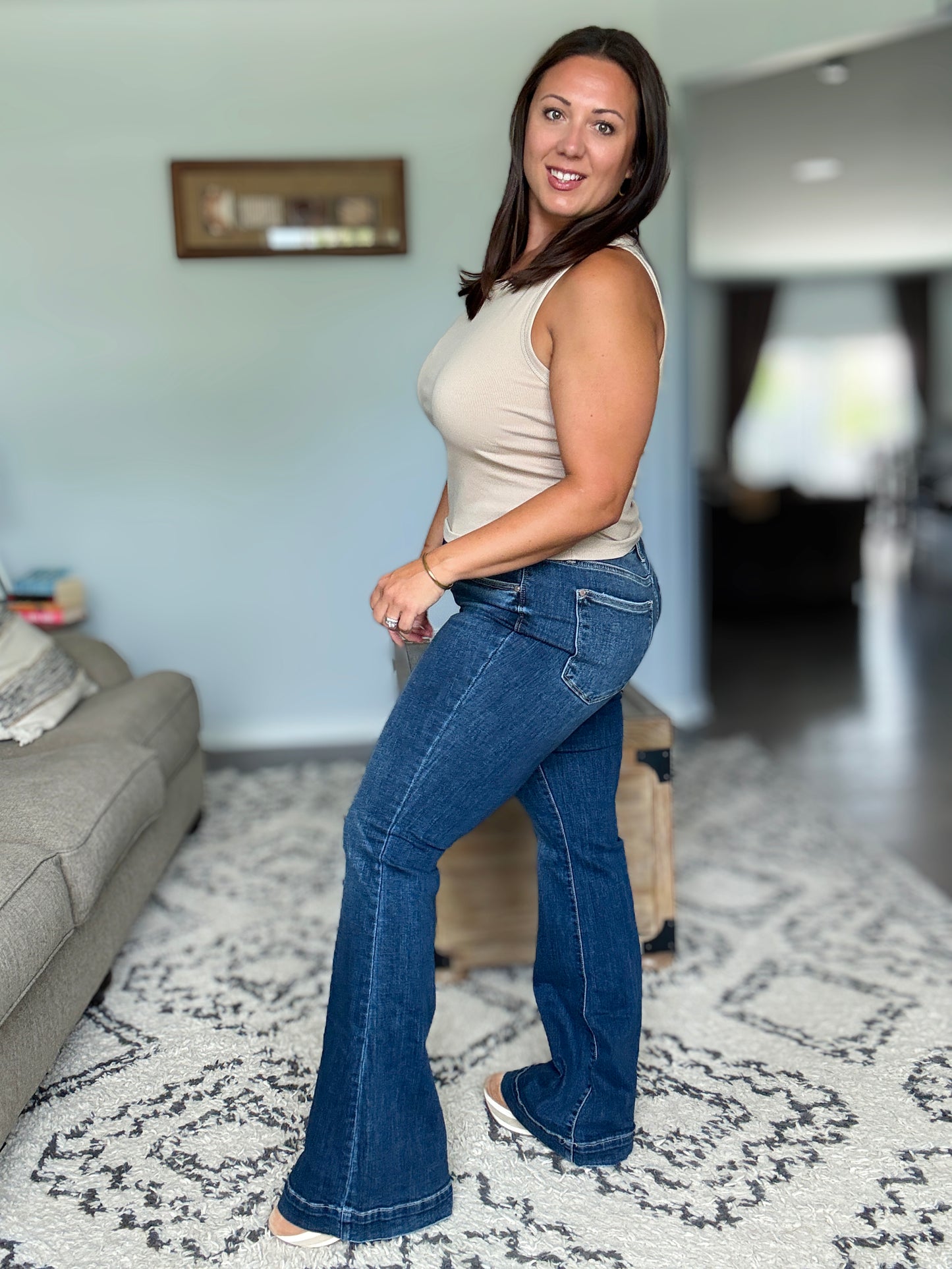Bonnie High Waist Trouser Flare