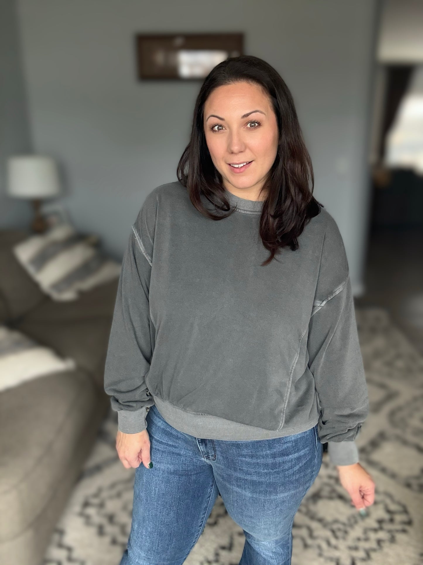 Beyond the Basics Pullover in Ash Black