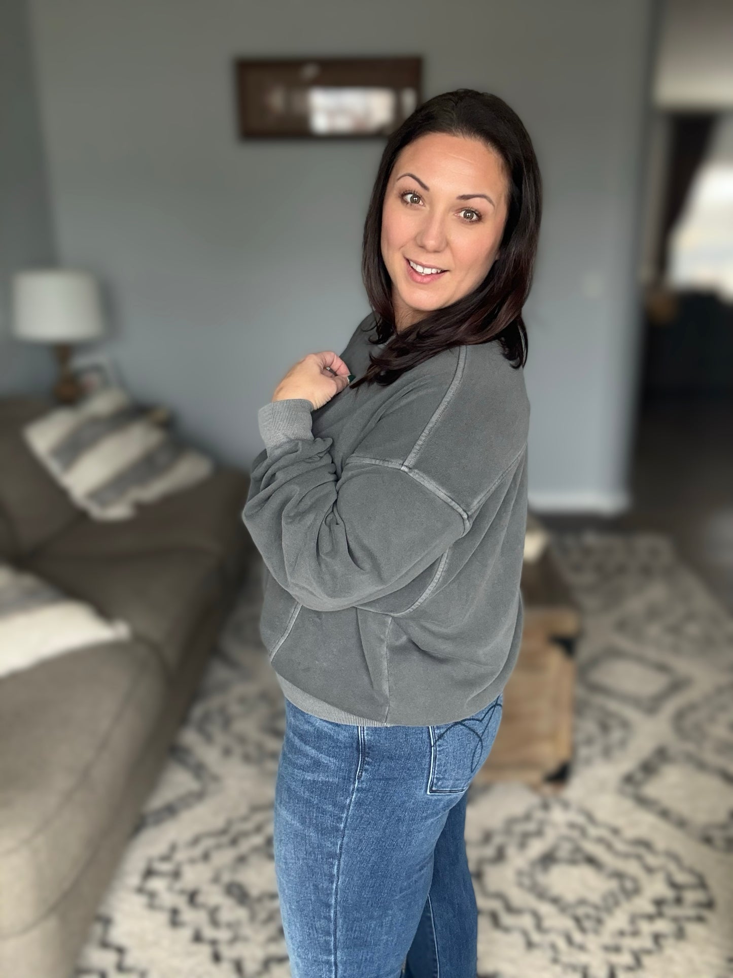 Beyond the Basics Pullover in Ash Black