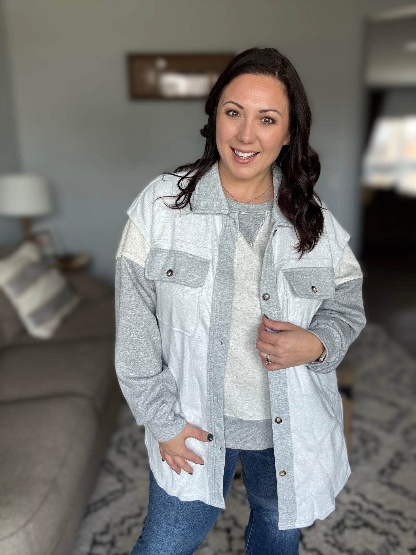 Exciting Expectations Sleeveless Shacket
