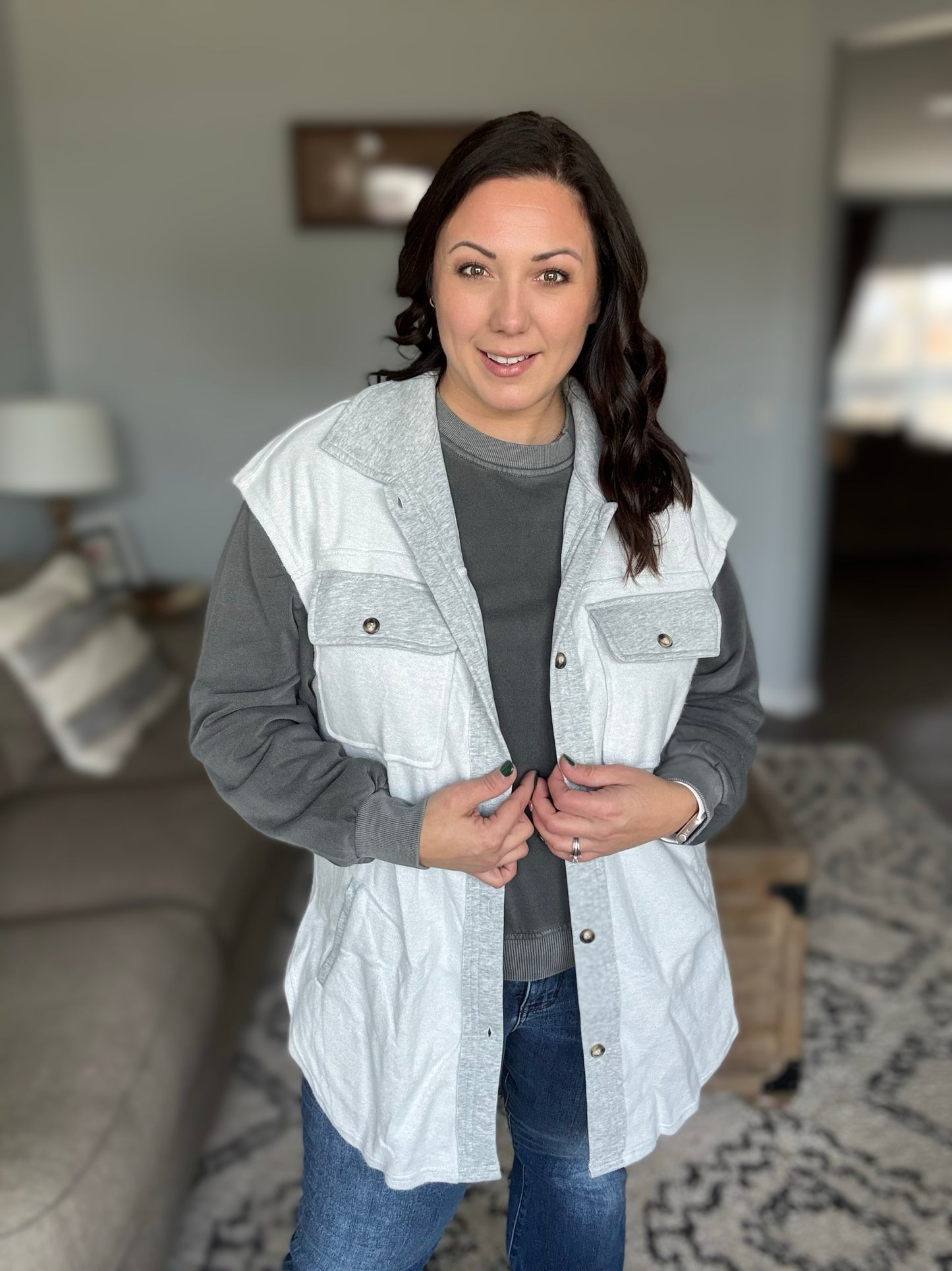 Exciting Expectations Sleeveless Shacket