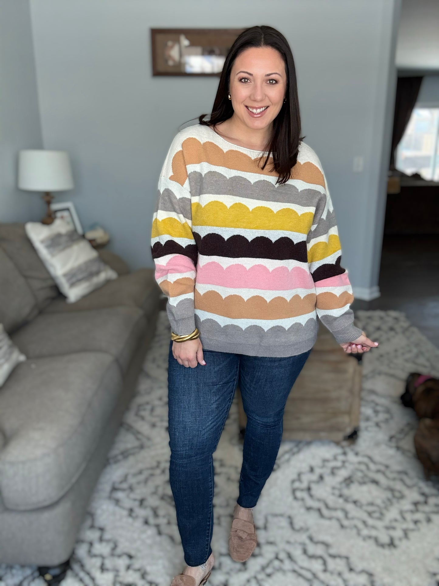 Wave After Wave Striped Sweater