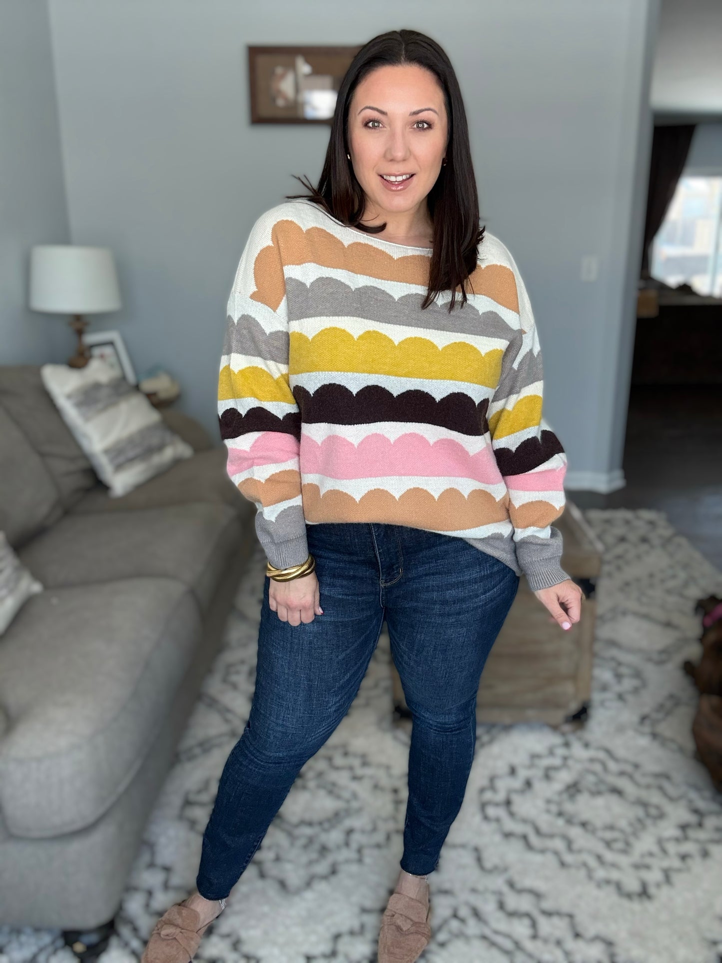 Wave After Wave Striped Sweater