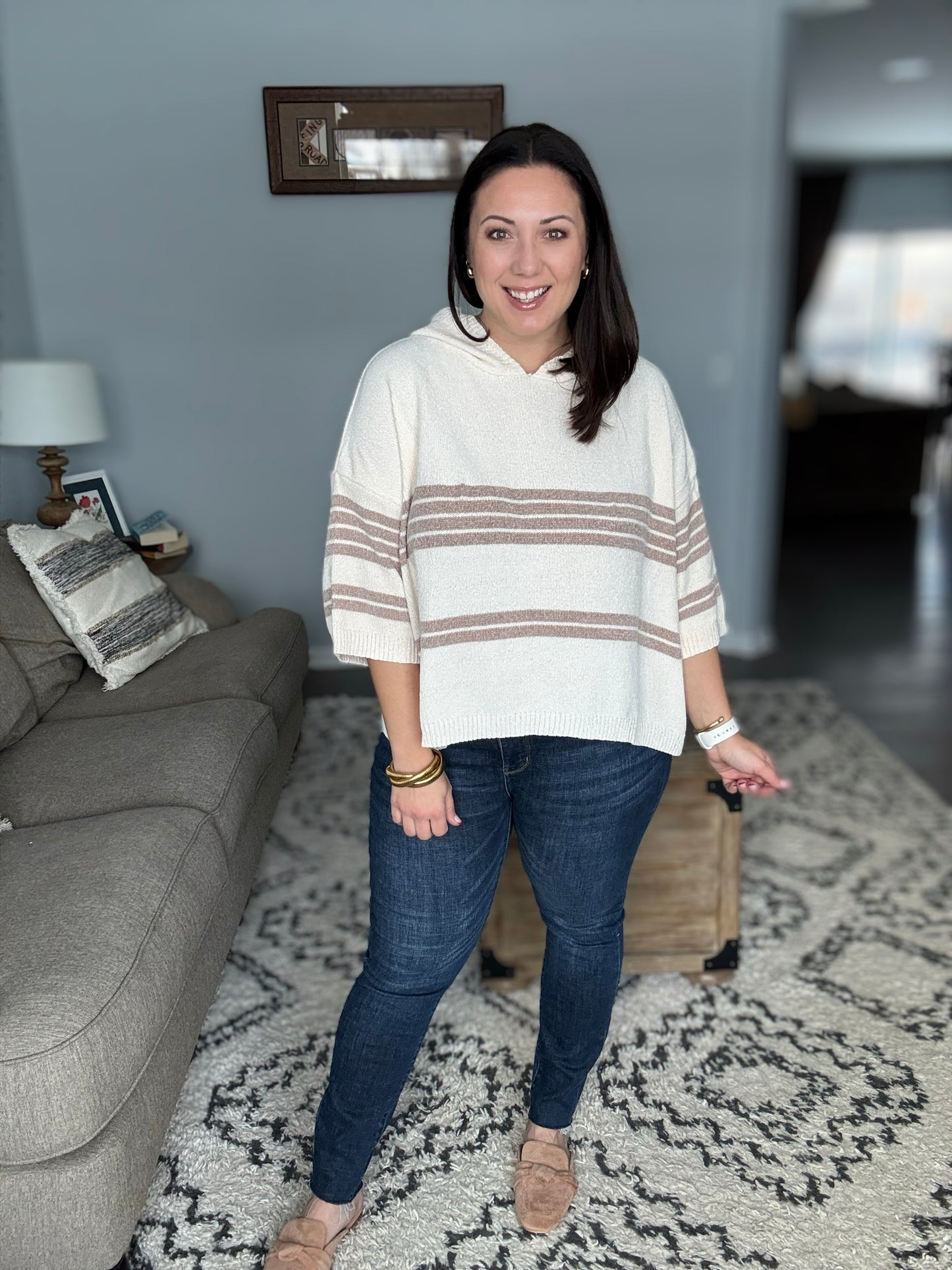 Don't Forget the Cold Foam Striped Hoodie