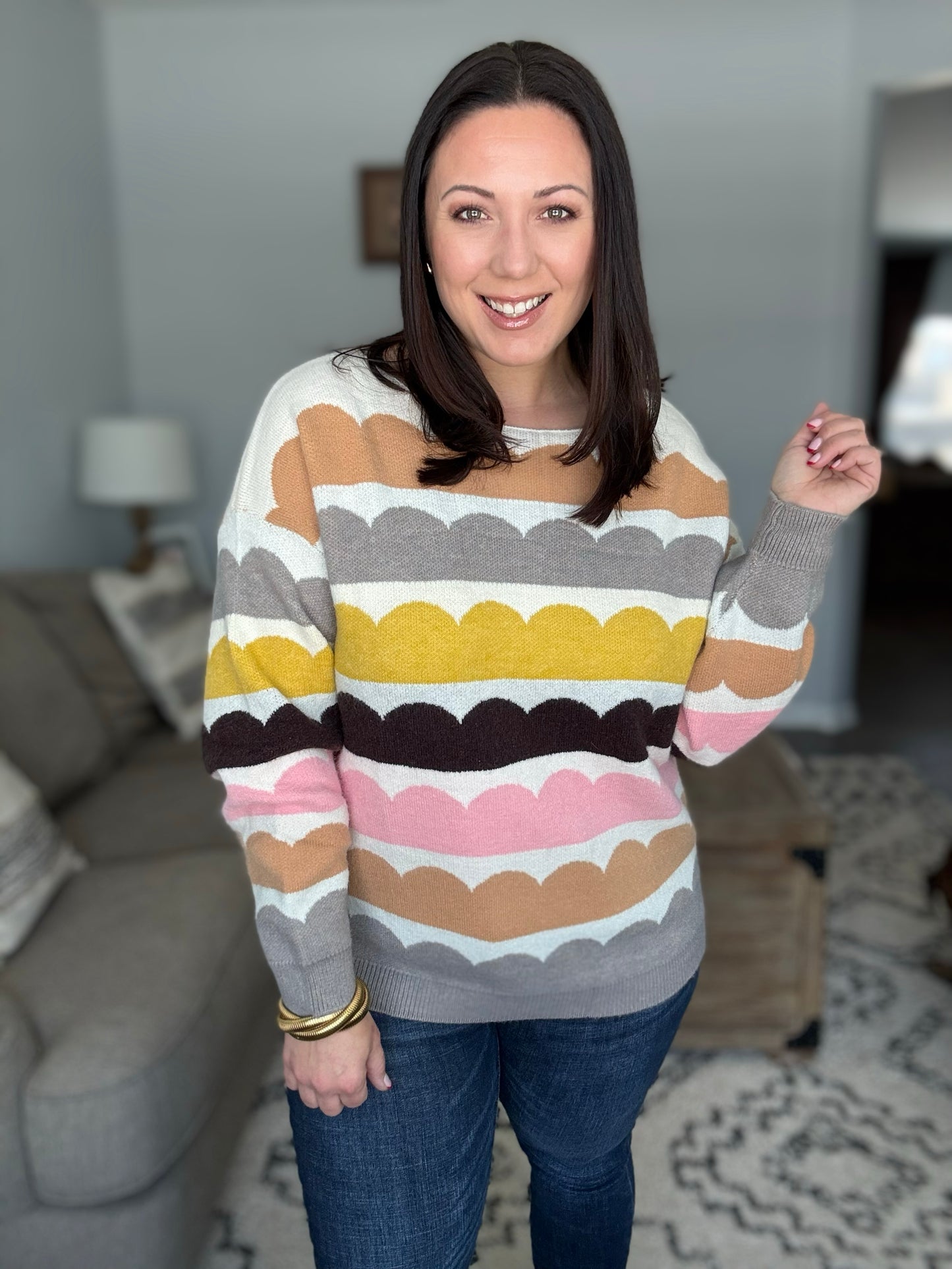 Wave After Wave Striped Sweater