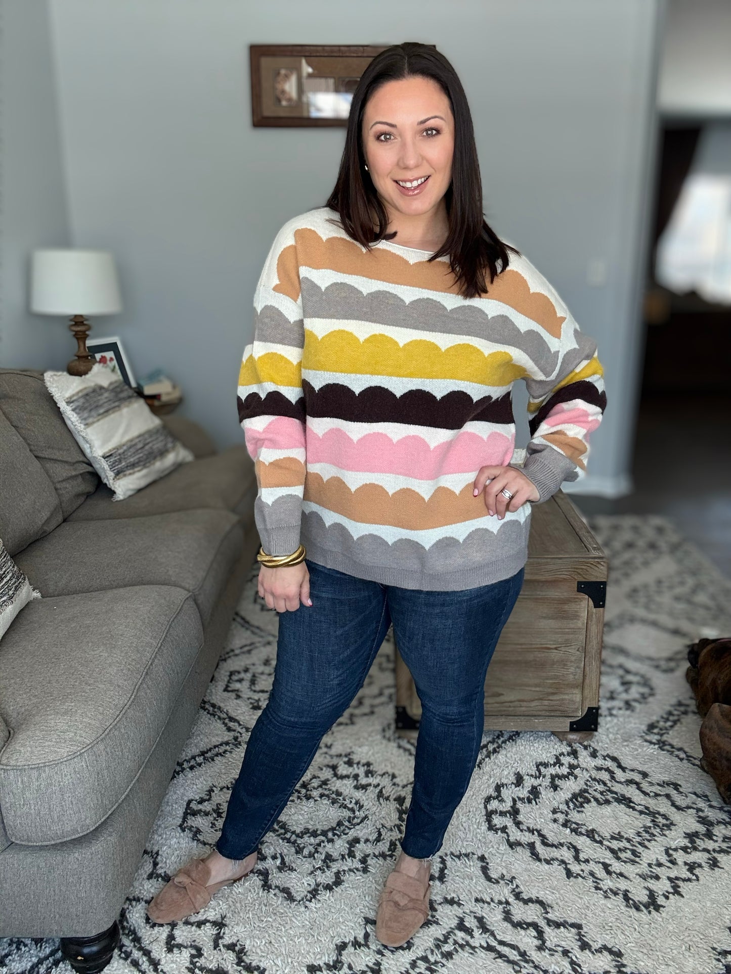 Wave After Wave Striped Sweater