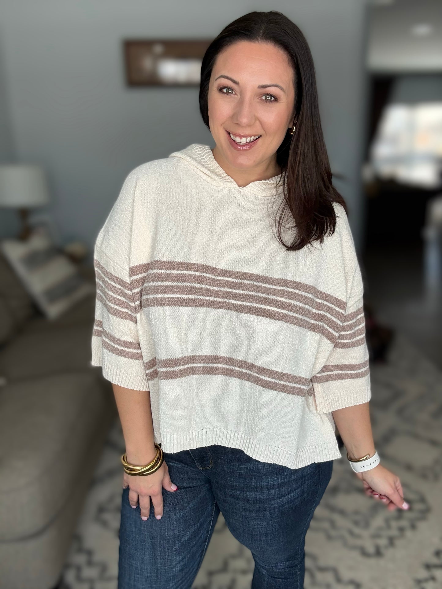 Don't Forget the Cold Foam Striped Hoodie