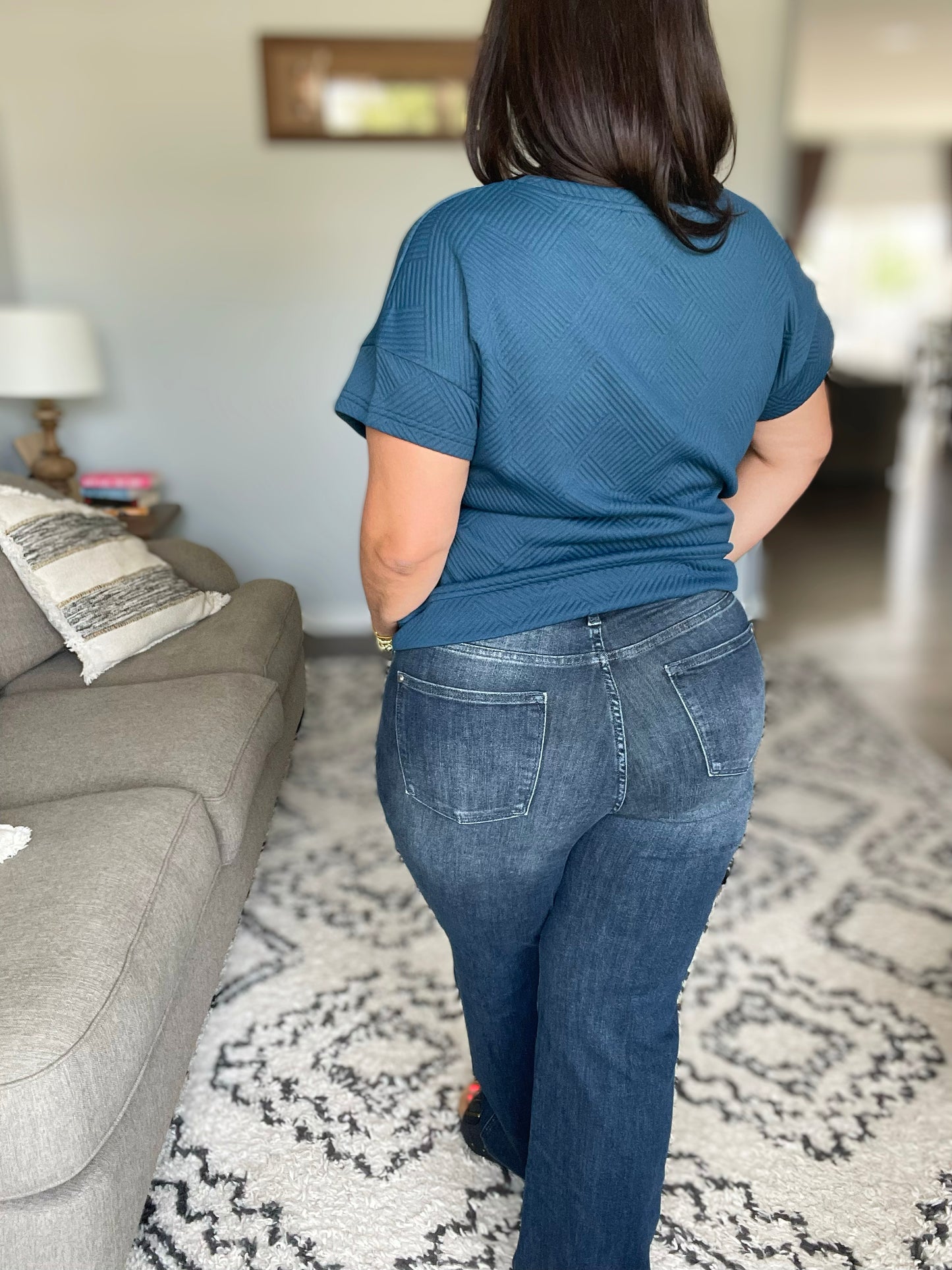 Muriel Mid Rise Control Top Classic Straight Jeans