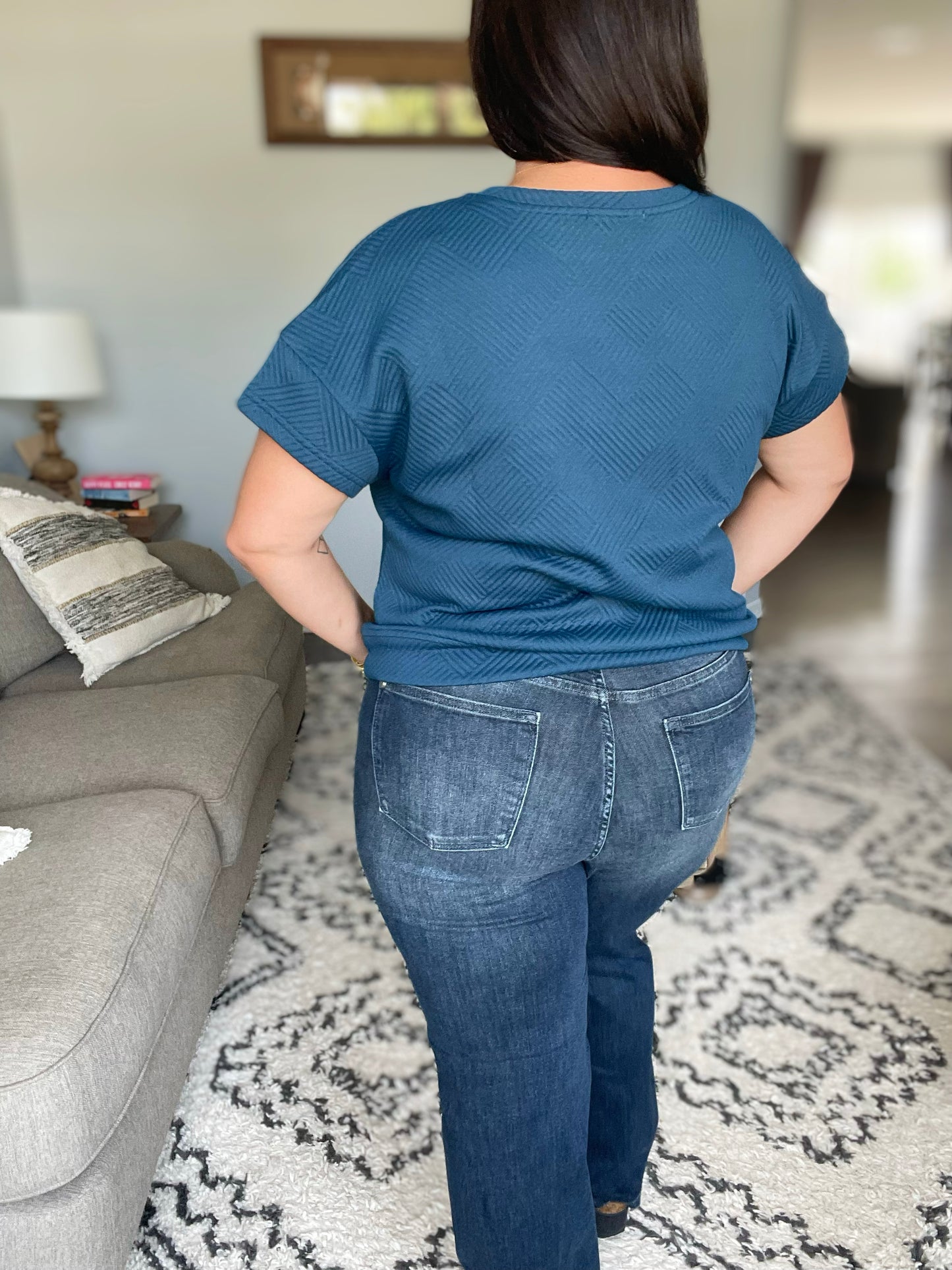 Muriel Mid Rise Control Top Classic Straight Jeans