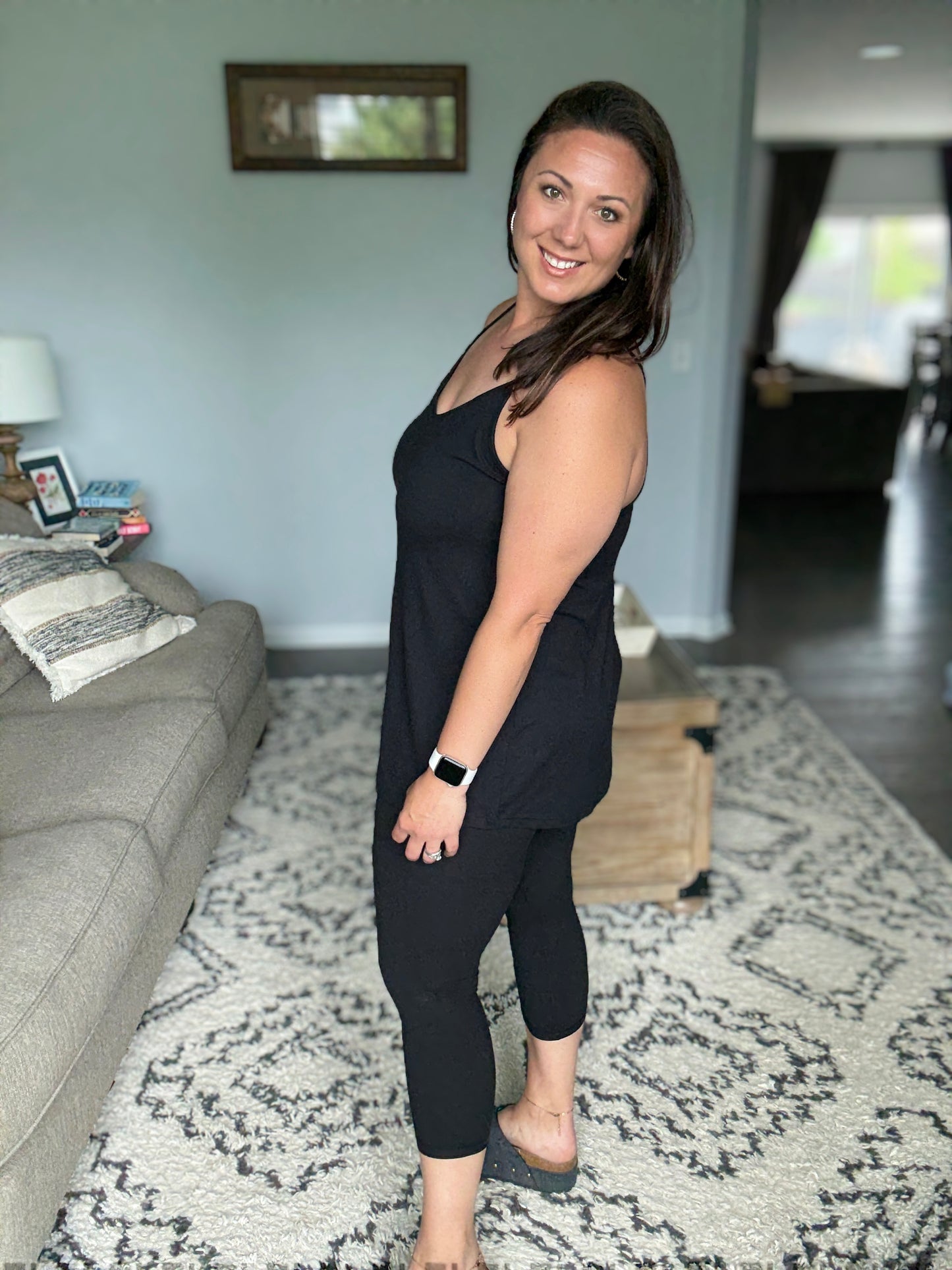 Vinyasa Flowy Butter Soft Cami in Black