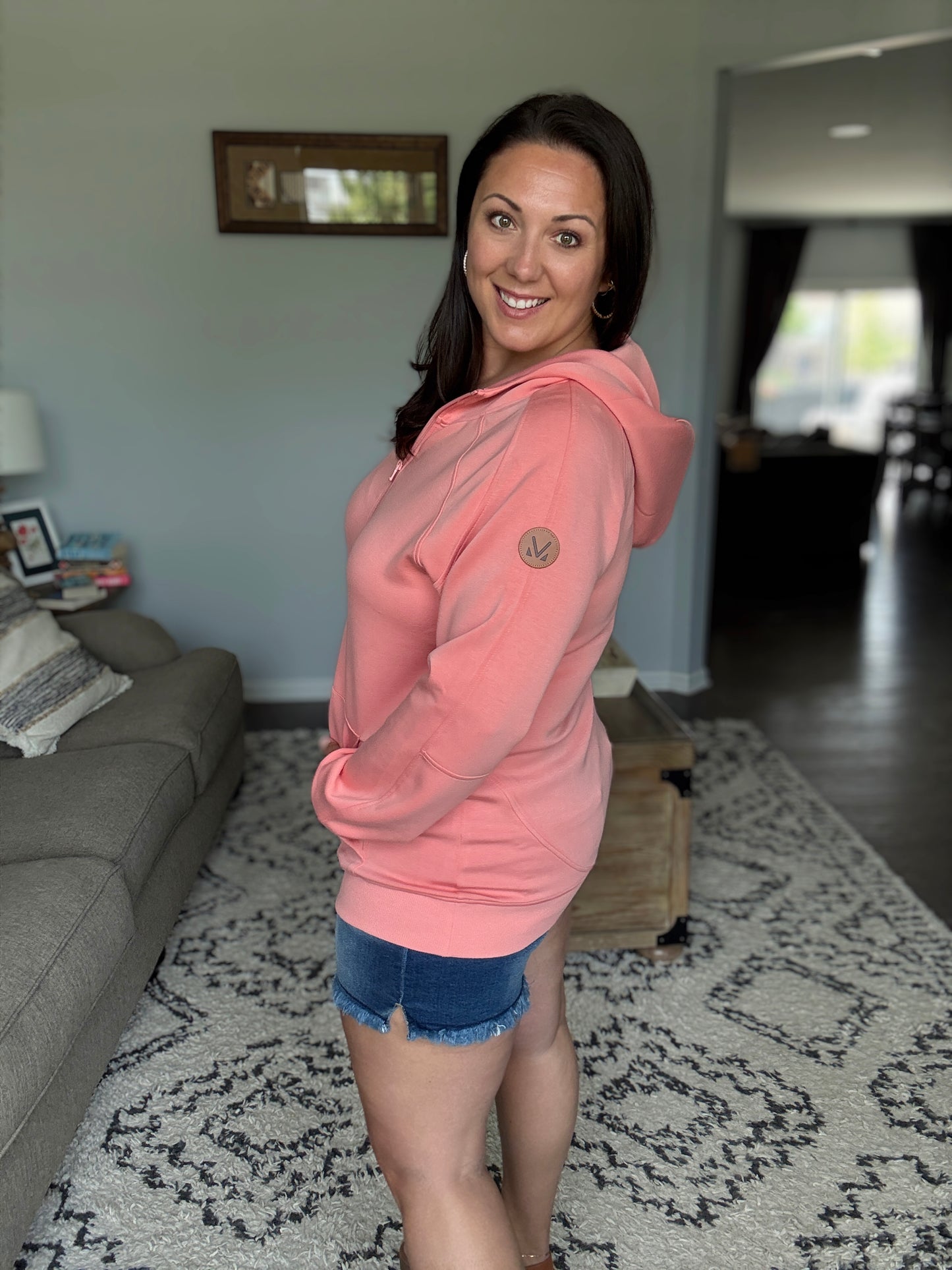 IN STOCK Scuba HalfZip Hoodie - Coral