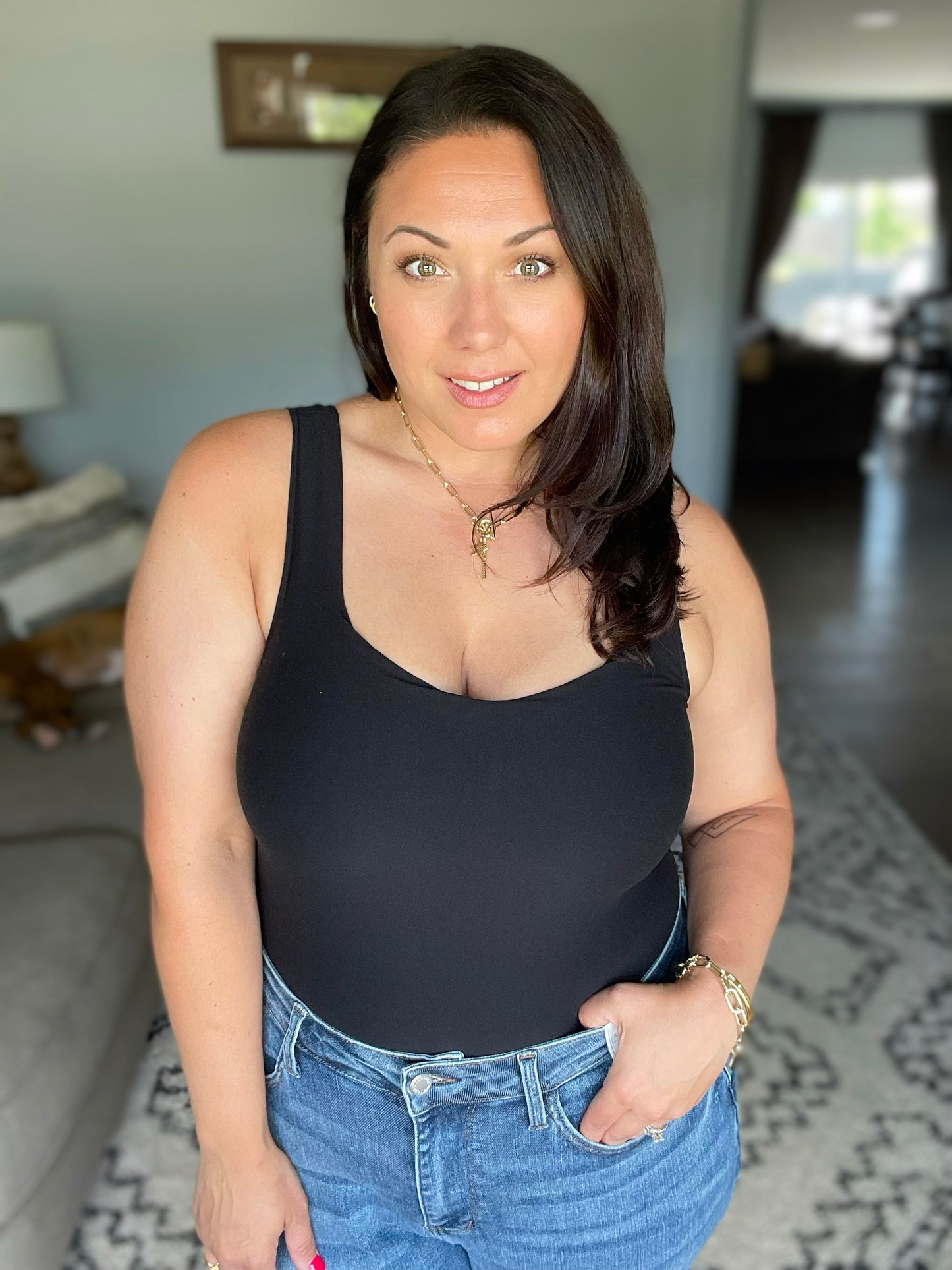 Endorphin Rush Bodysuit in Black