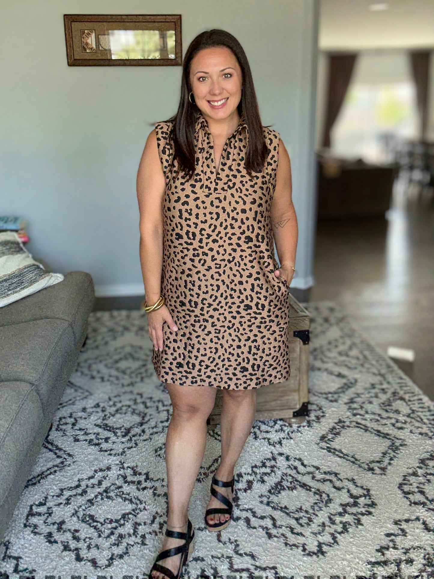 Totally Speechless Leopard Print Dress