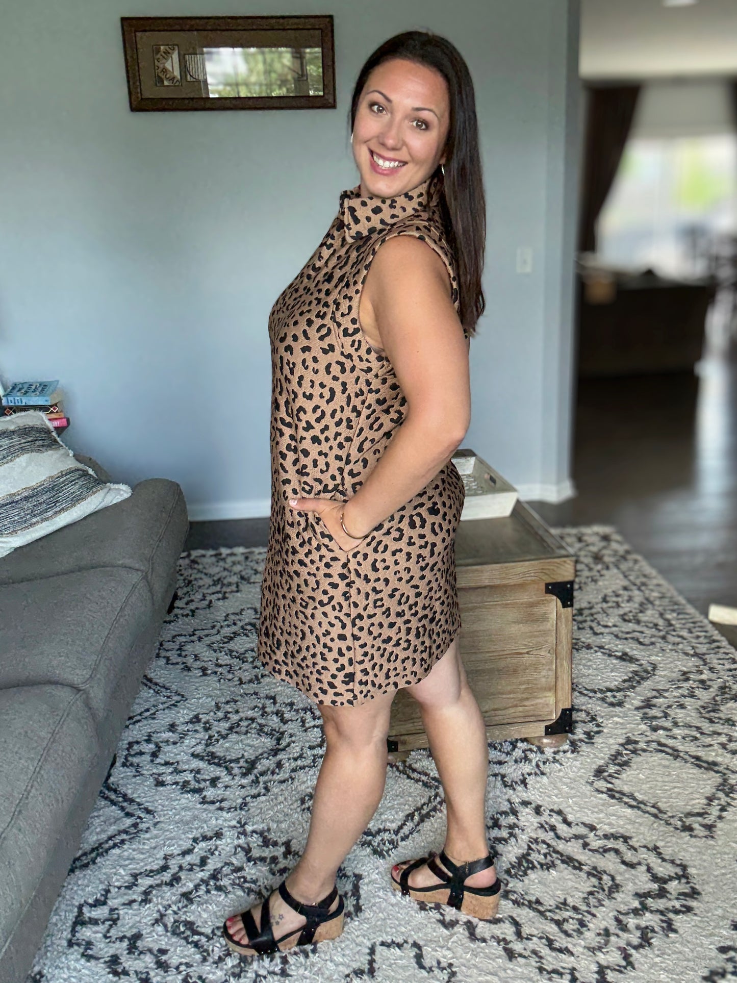 Totally Speechless Leopard Print Dress