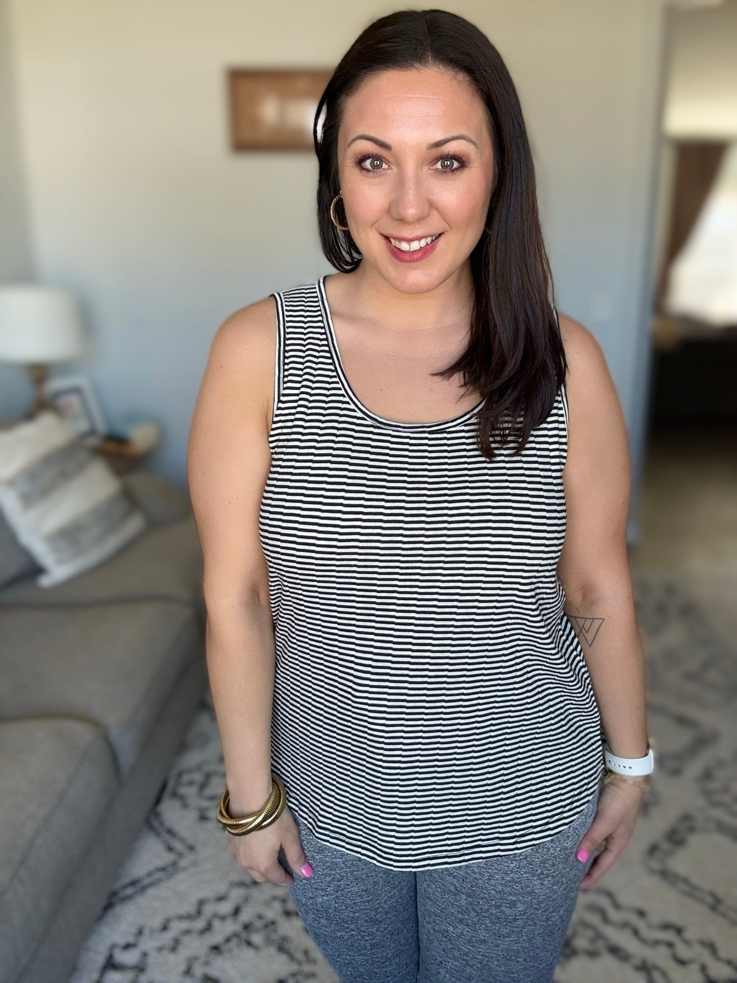 Sandy Toes, Sunburned Nose Scoop Neck Tank