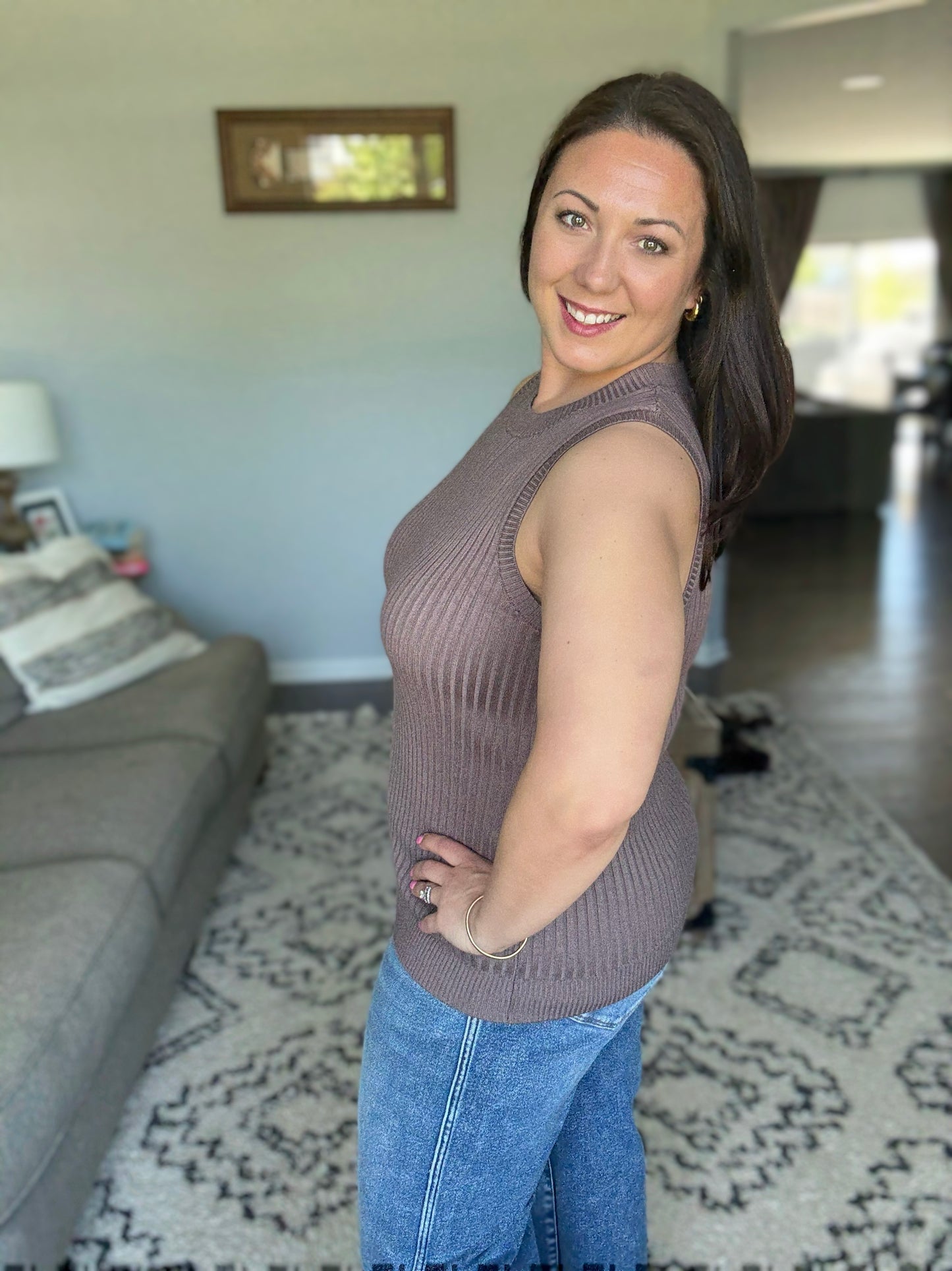 Let Me Hear it Ribbed Sweater Tank
