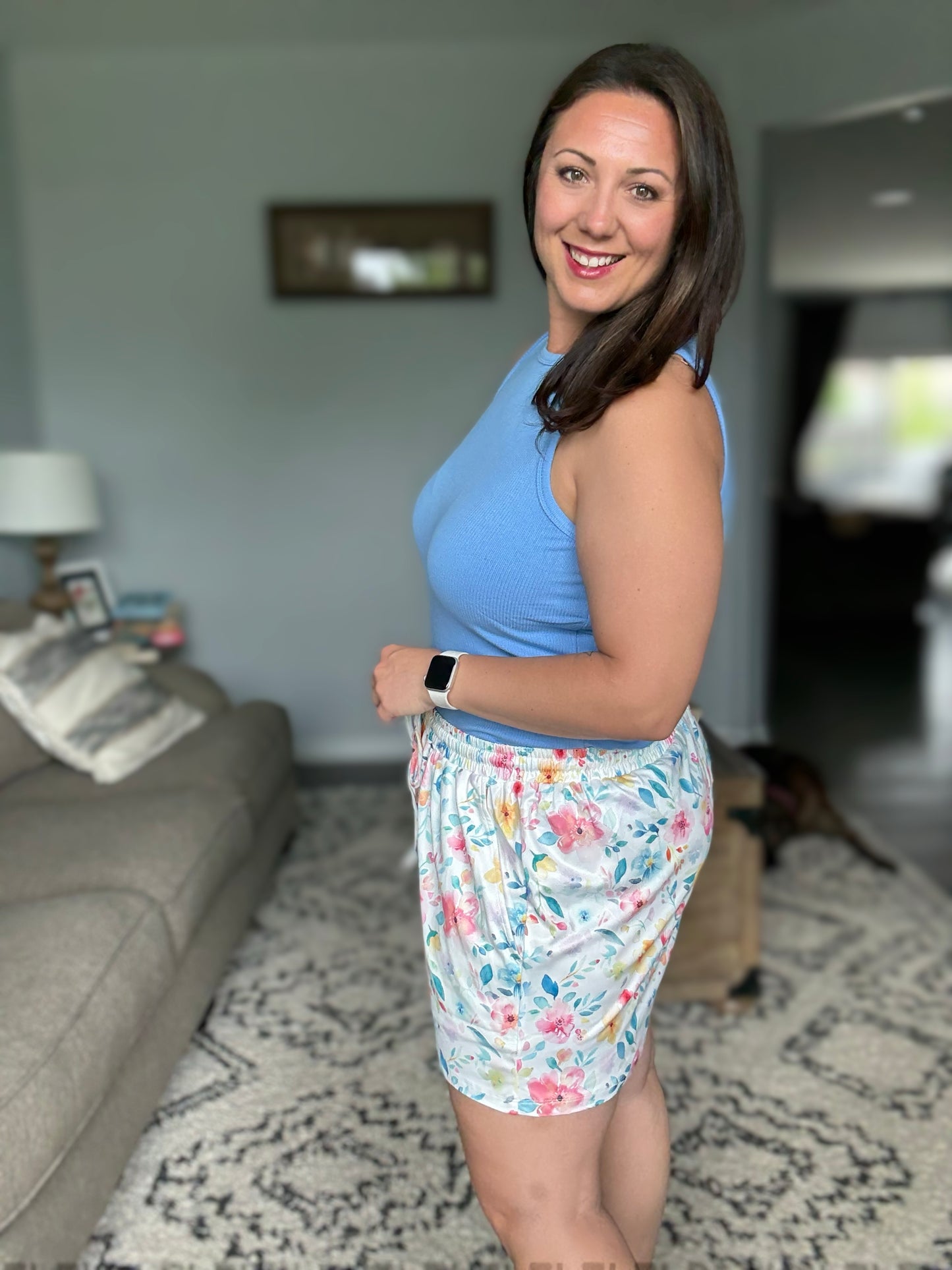 IN STOCK Jamie Shorts - Watercolor Floral