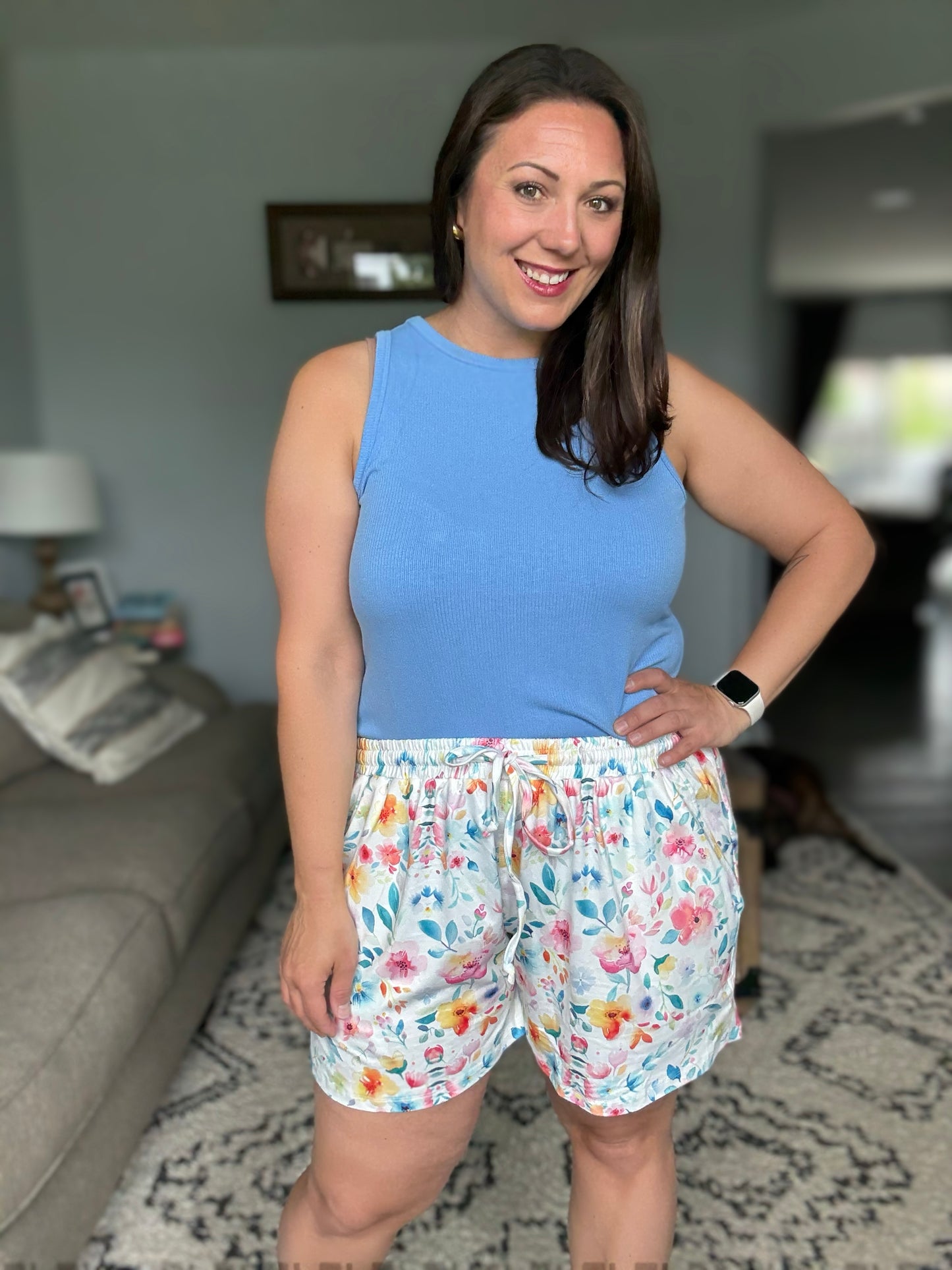 IN STOCK Jamie Shorts - Watercolor Floral