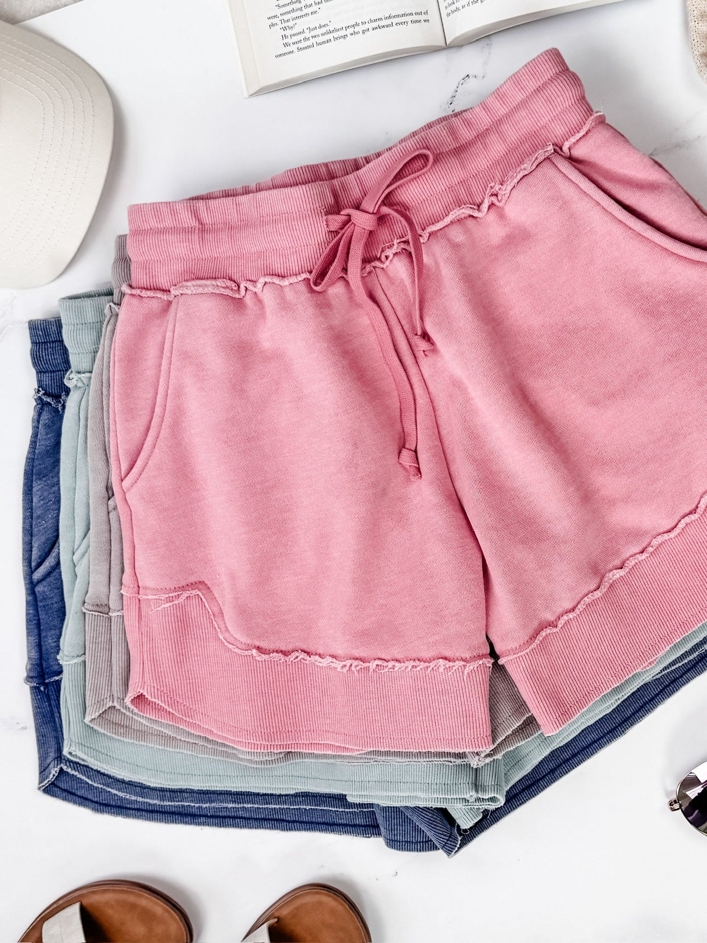 IN STOCK French Terry Stevie Shorts - Nautical Navy