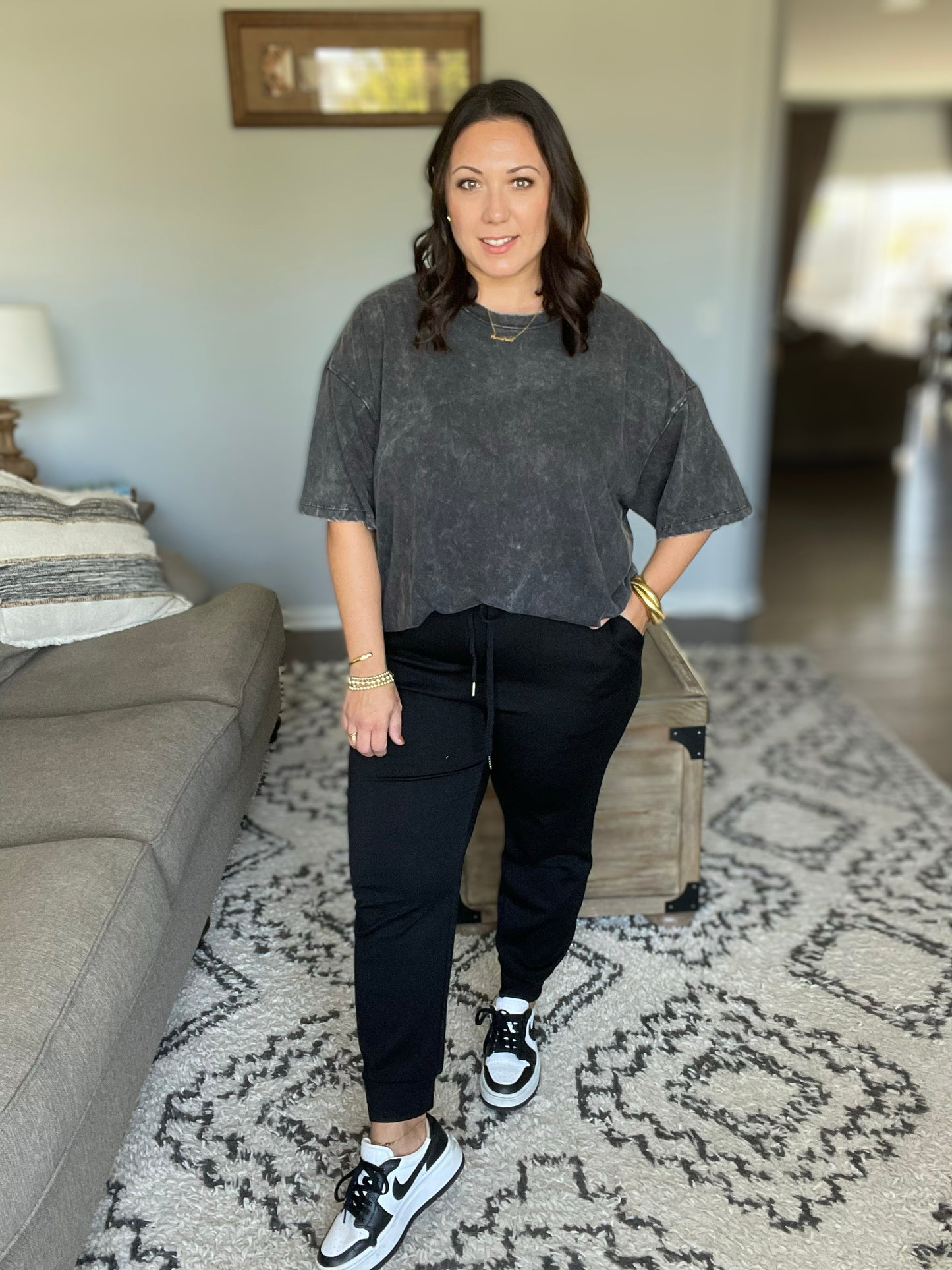 Air Scuba Drawstring High Waist Joggers