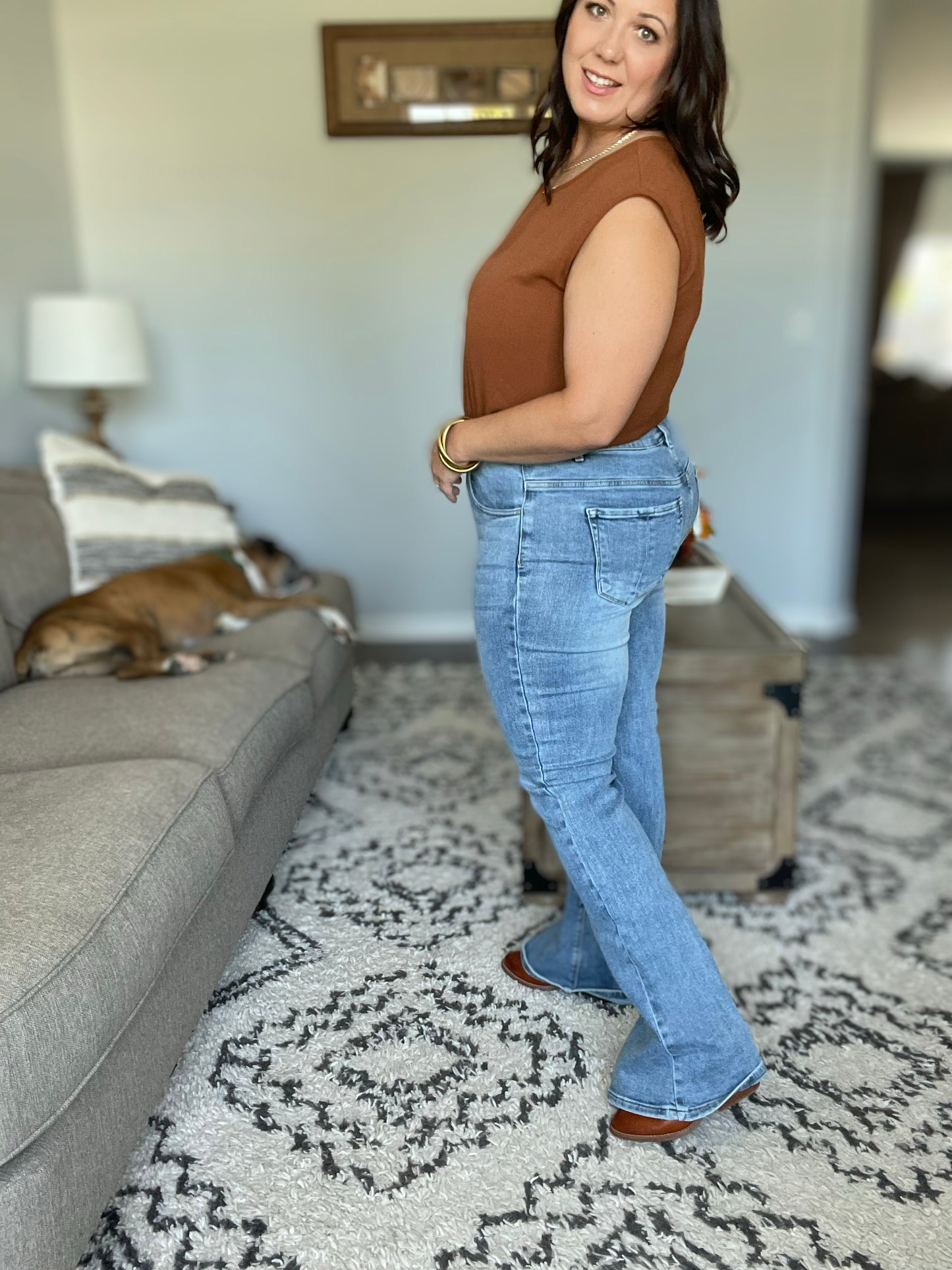 Becky Mid Rise Bootcut Jeans