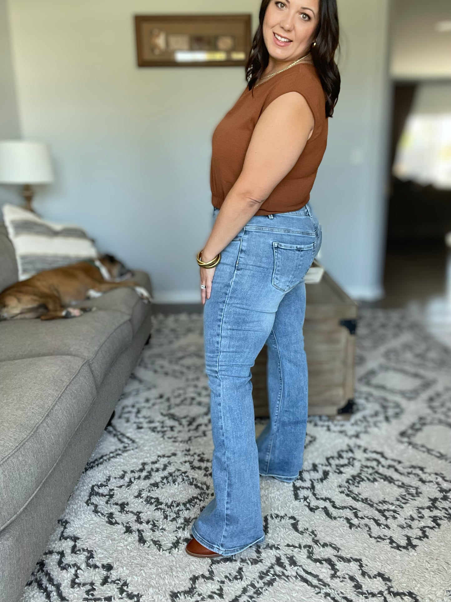 Becky Mid Rise Bootcut Jeans