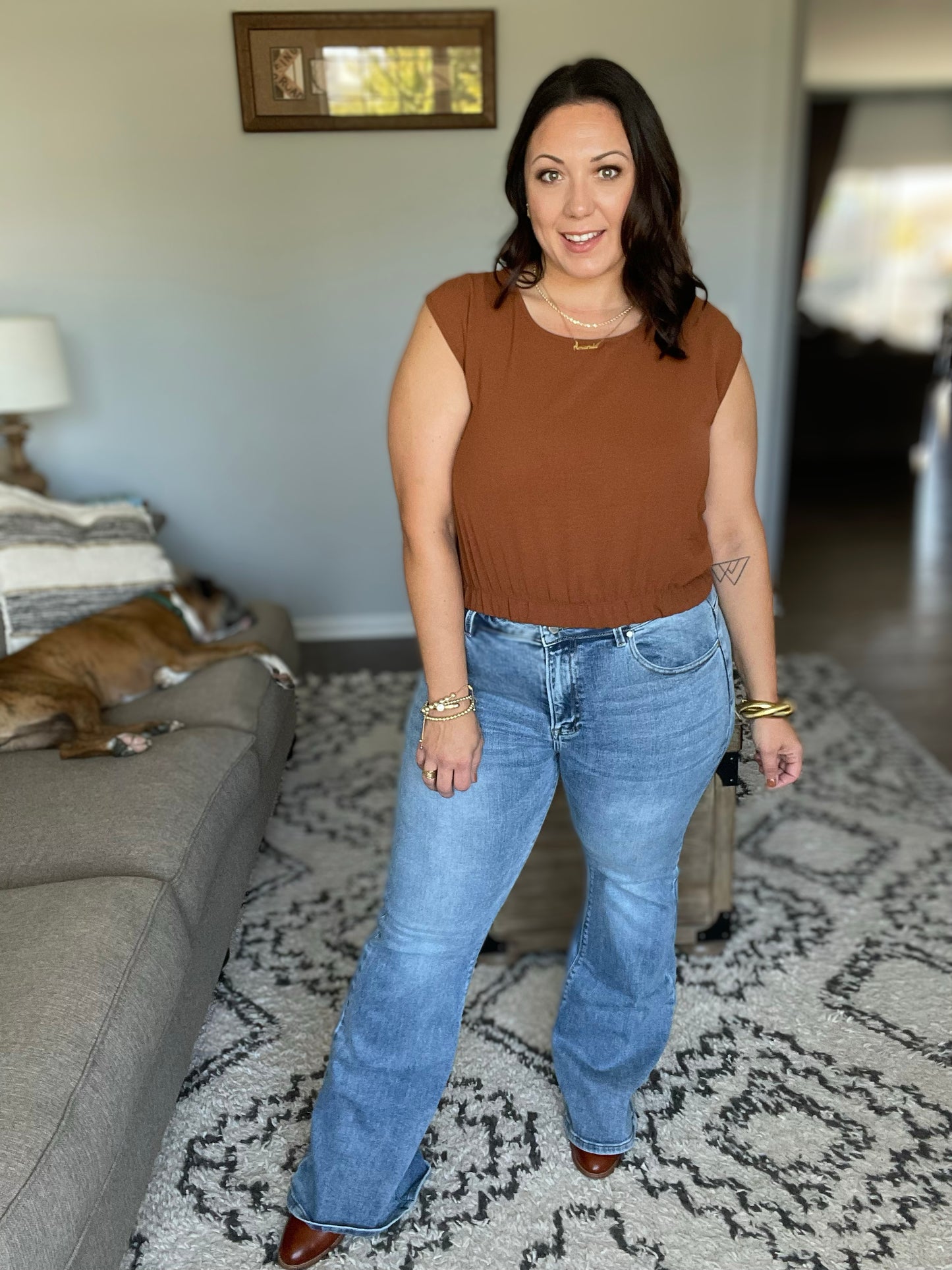 Becky Mid Rise Bootcut Jeans
