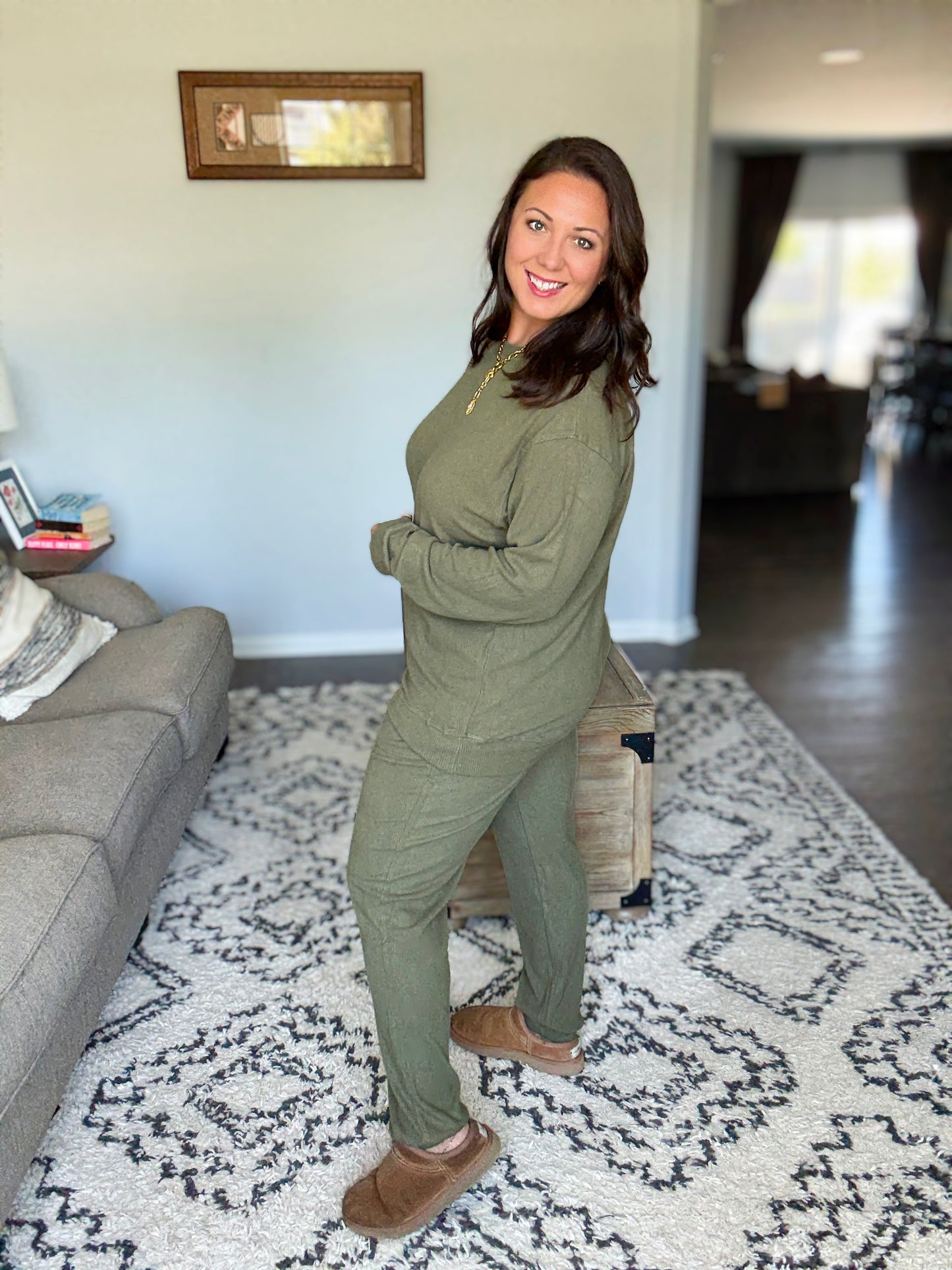 Michelle Mae Corrine Joggers - Olive