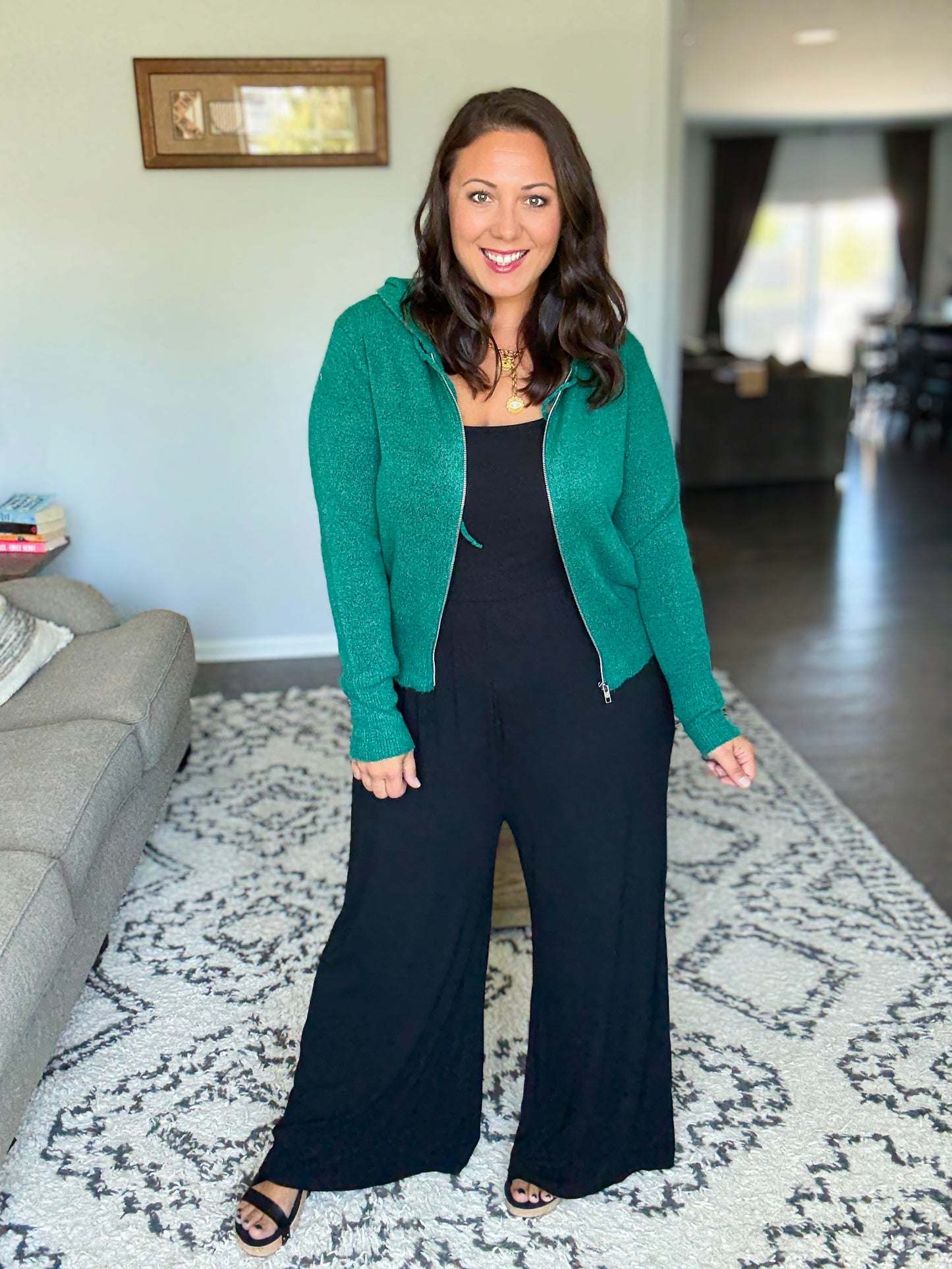 Michelle Mae Paige Jumpsuit - Black