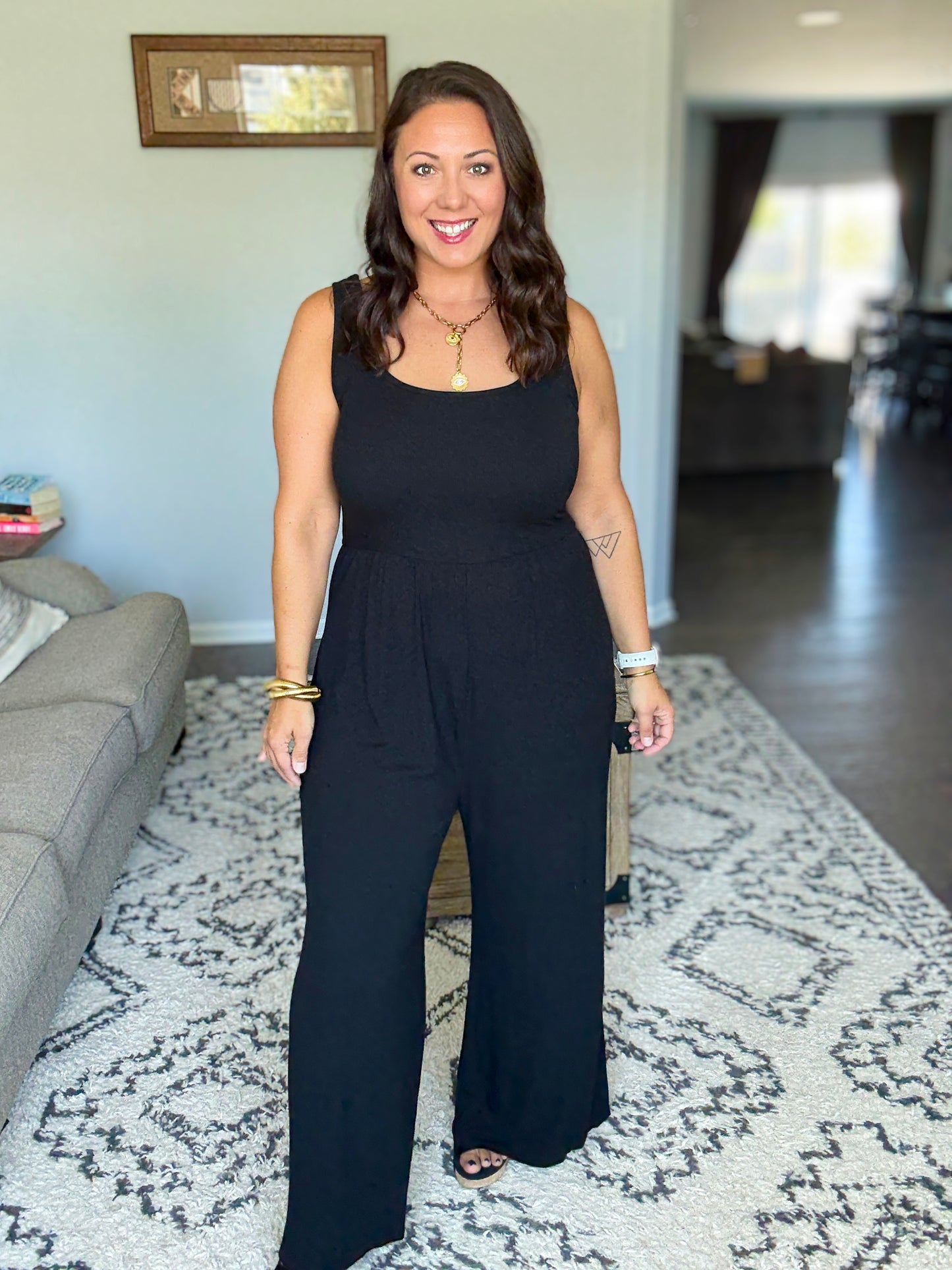 Michelle Mae Paige Jumpsuit - Black