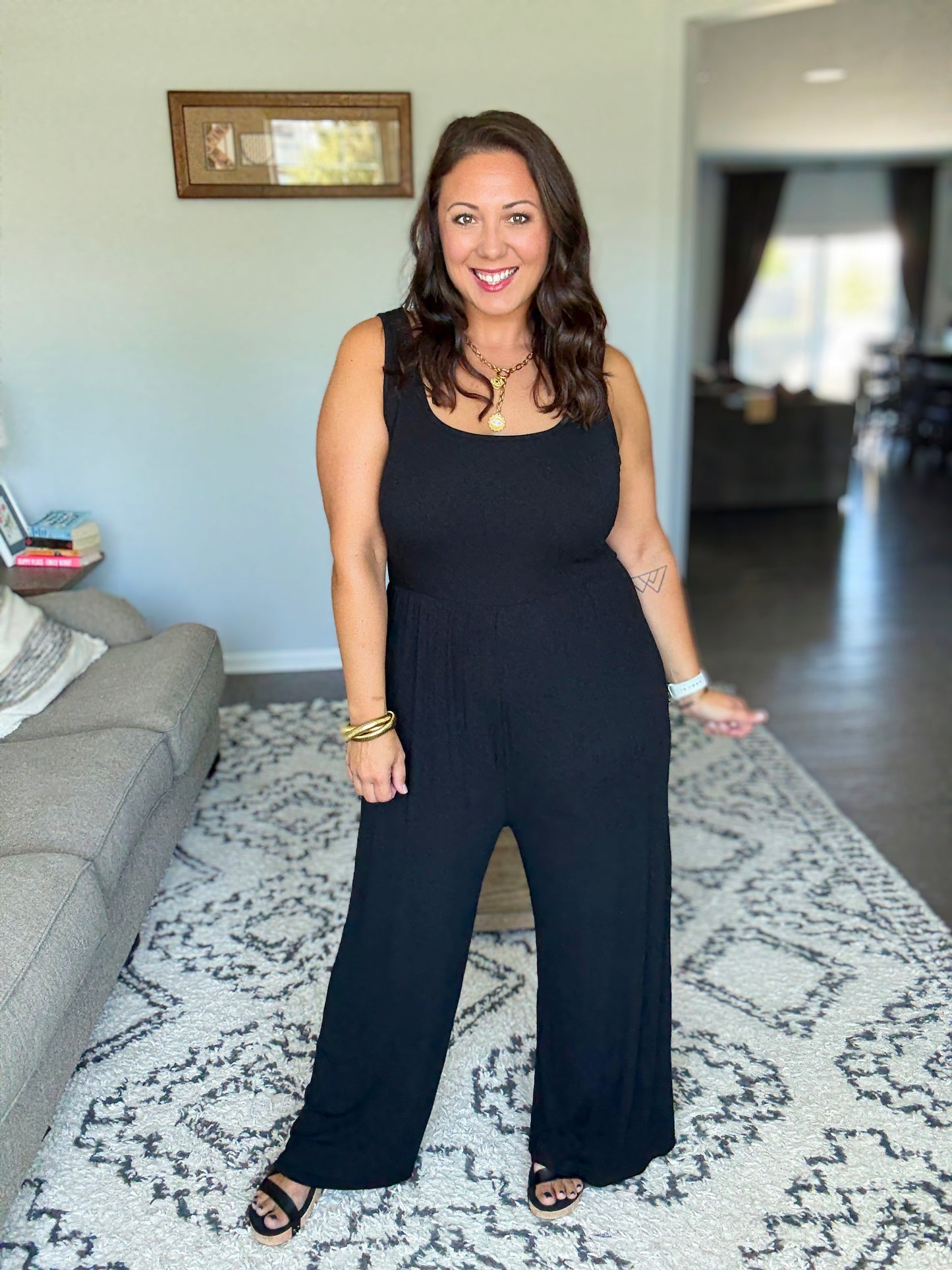 Michelle Mae Paige Jumpsuit - Black