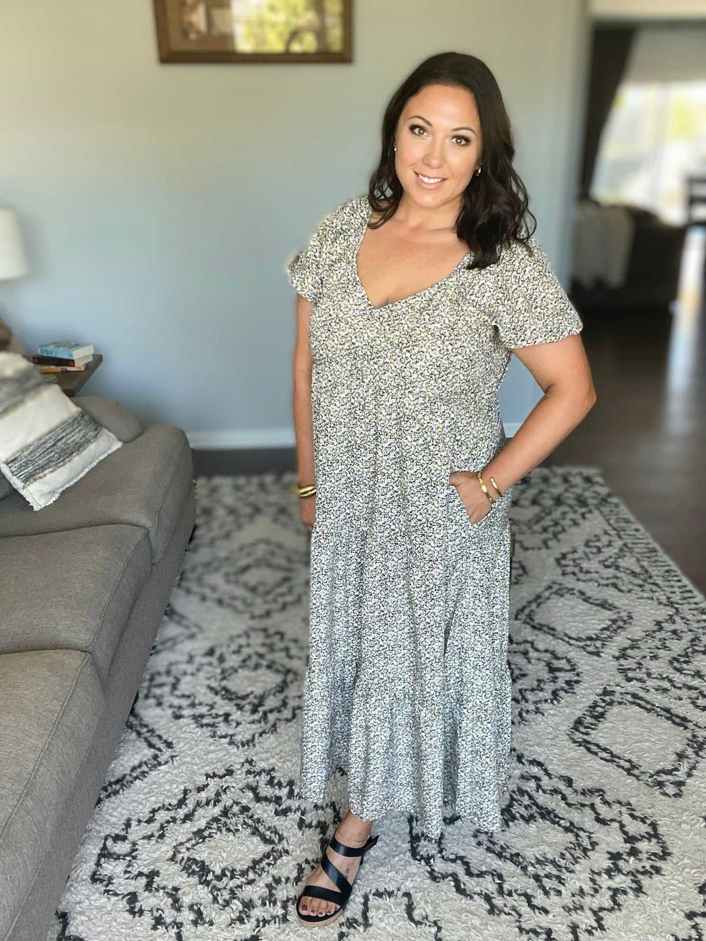 A Moment of Love Balloon Sleeve Dress