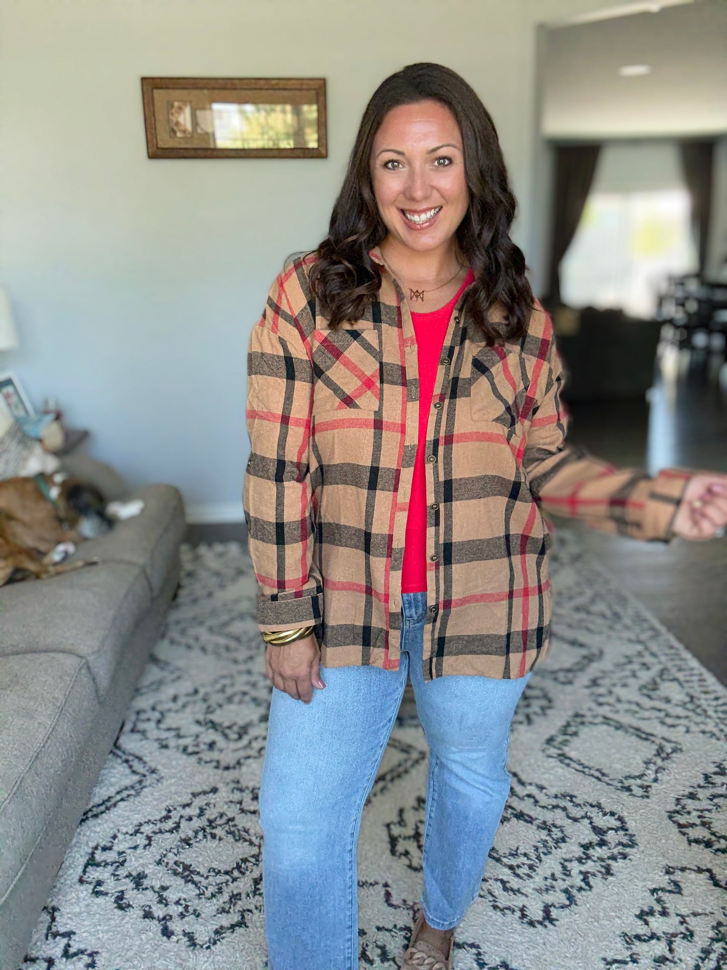 Is It Really Oversized Plaid Button Up