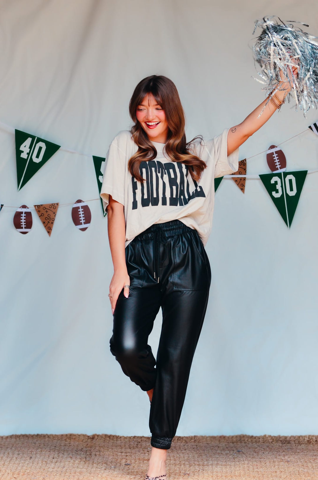 PREORDER: Football Oatmeal Vintage Boxy Tee