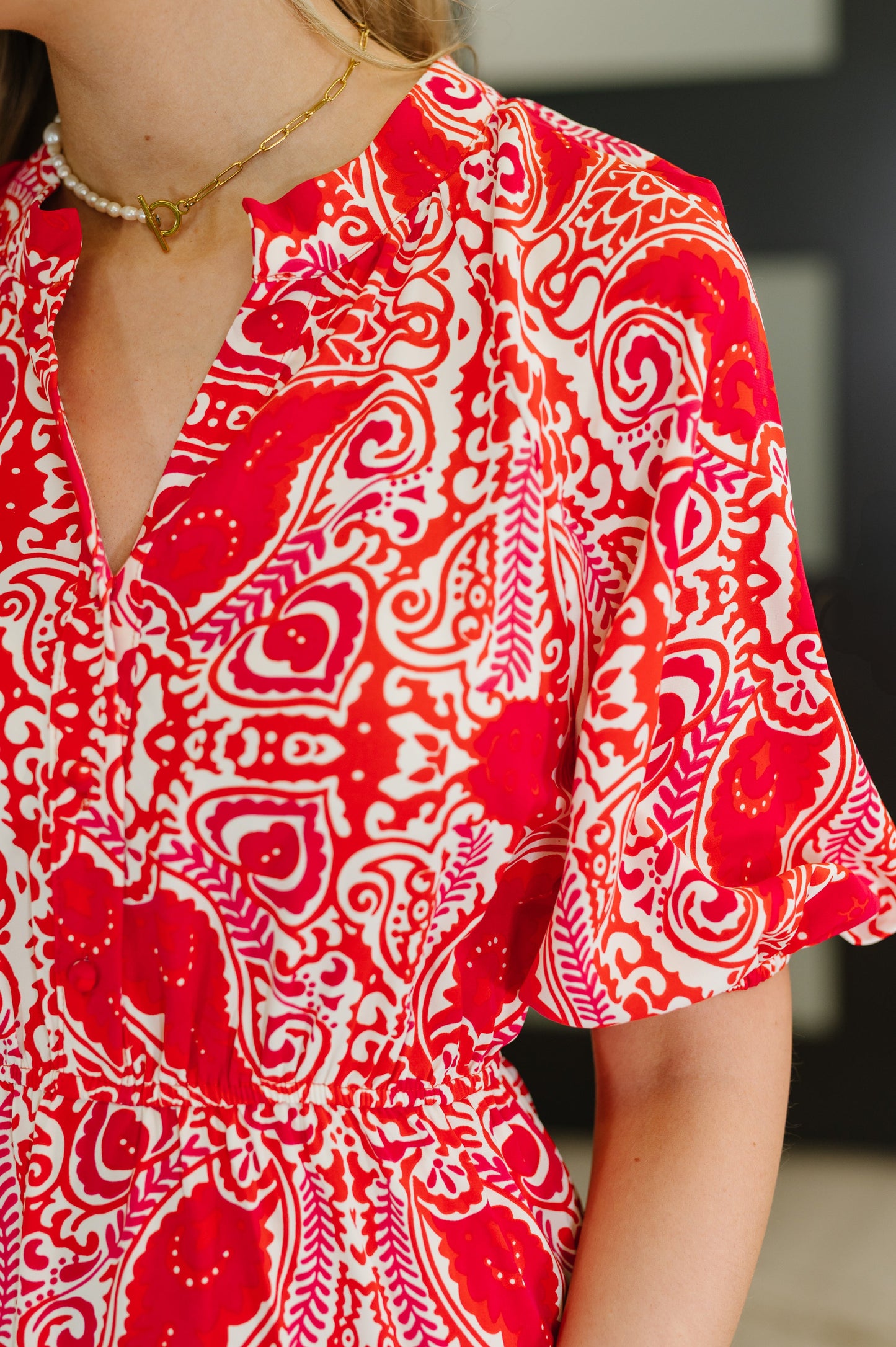 Strolling By Floral Maxi Dress in Pink and Red