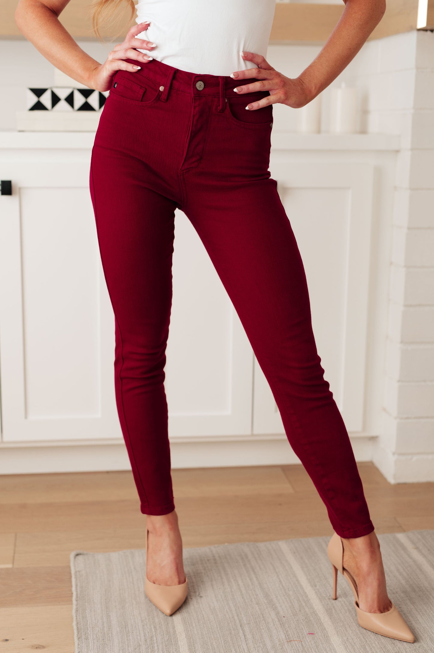 Scarlet High Rise Control Top Skinny Jeans