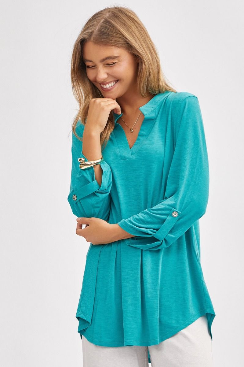 Dear Scarlett 3/4 Lizzy Top in 7 Solid Colors